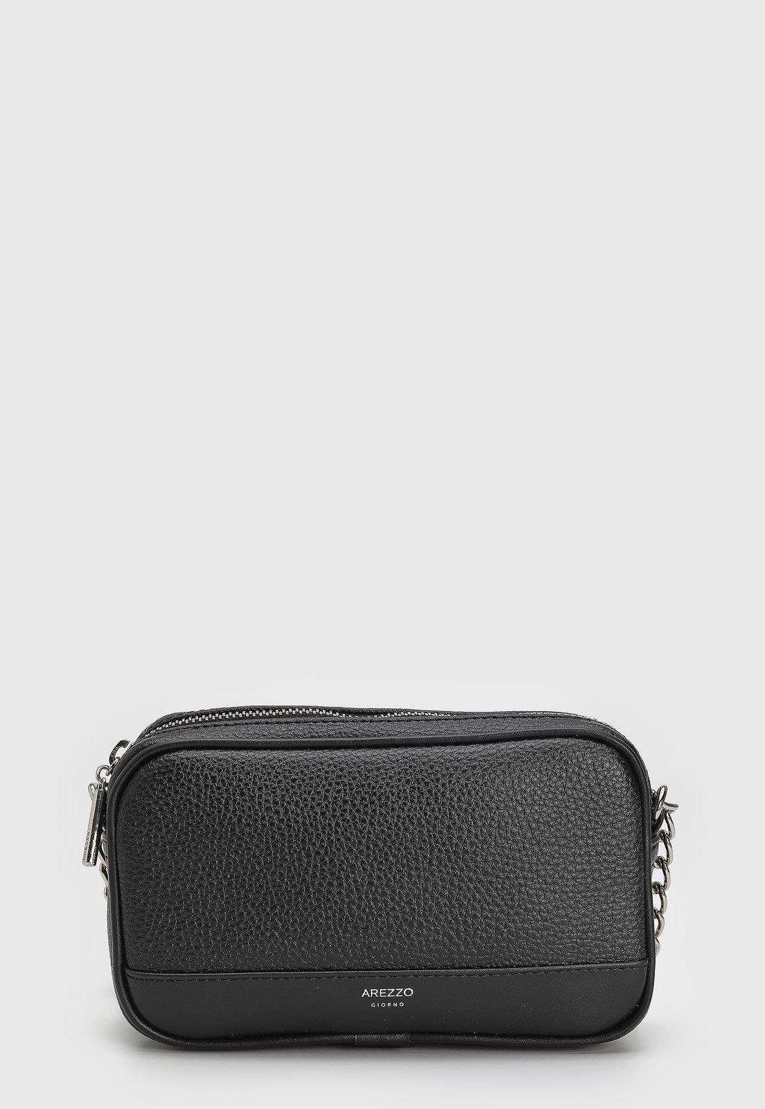 Bolsa Feminina Arezzo Texturizada Preta