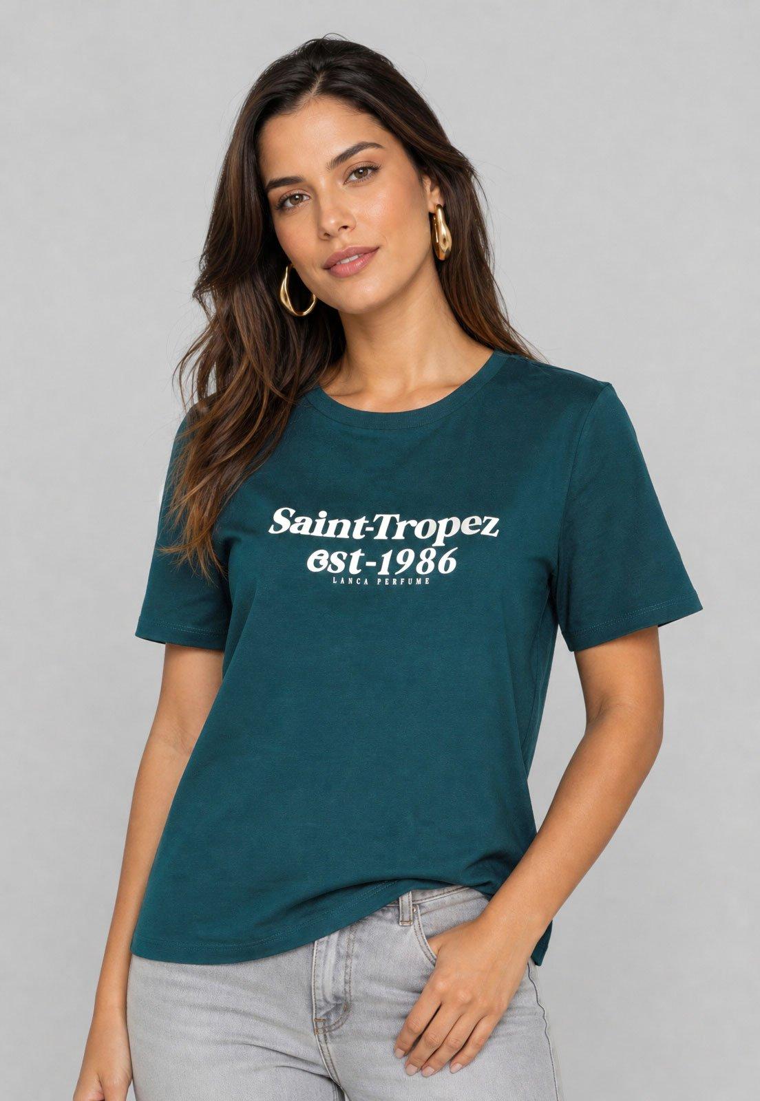 Camiseta Feminina Lança Perfume Saint-Tropez Verde
