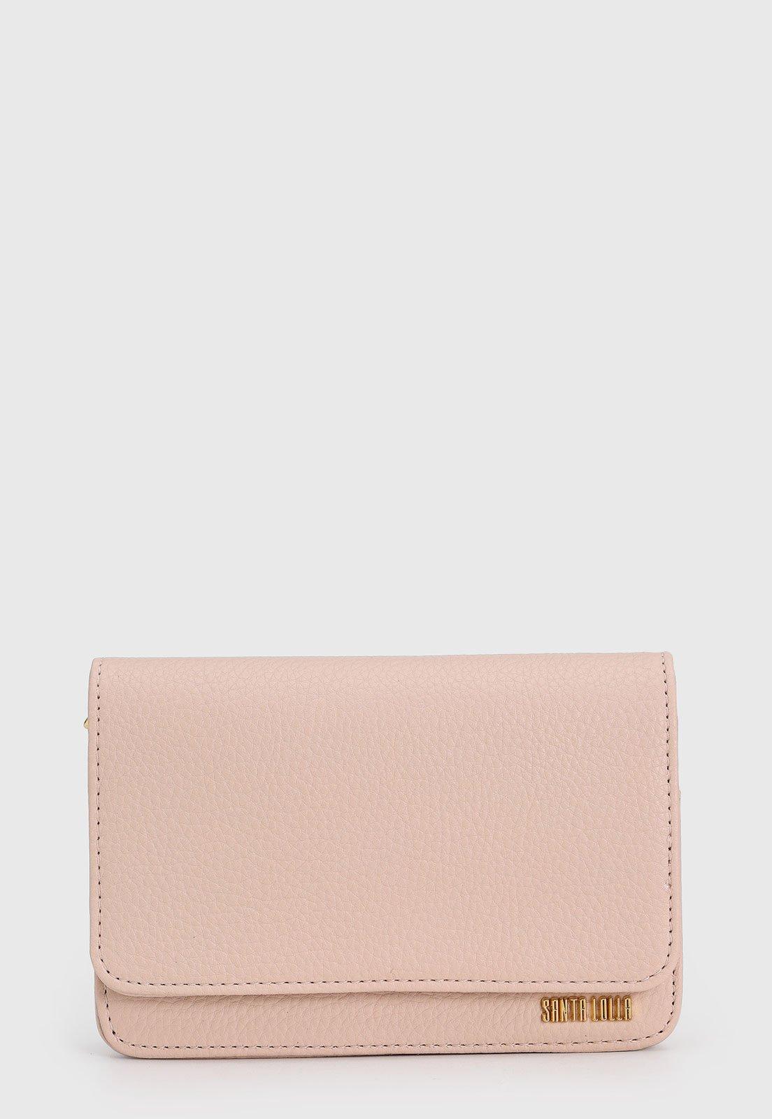 Bolsa Feminina Santa Lolla Texturizada Rosa