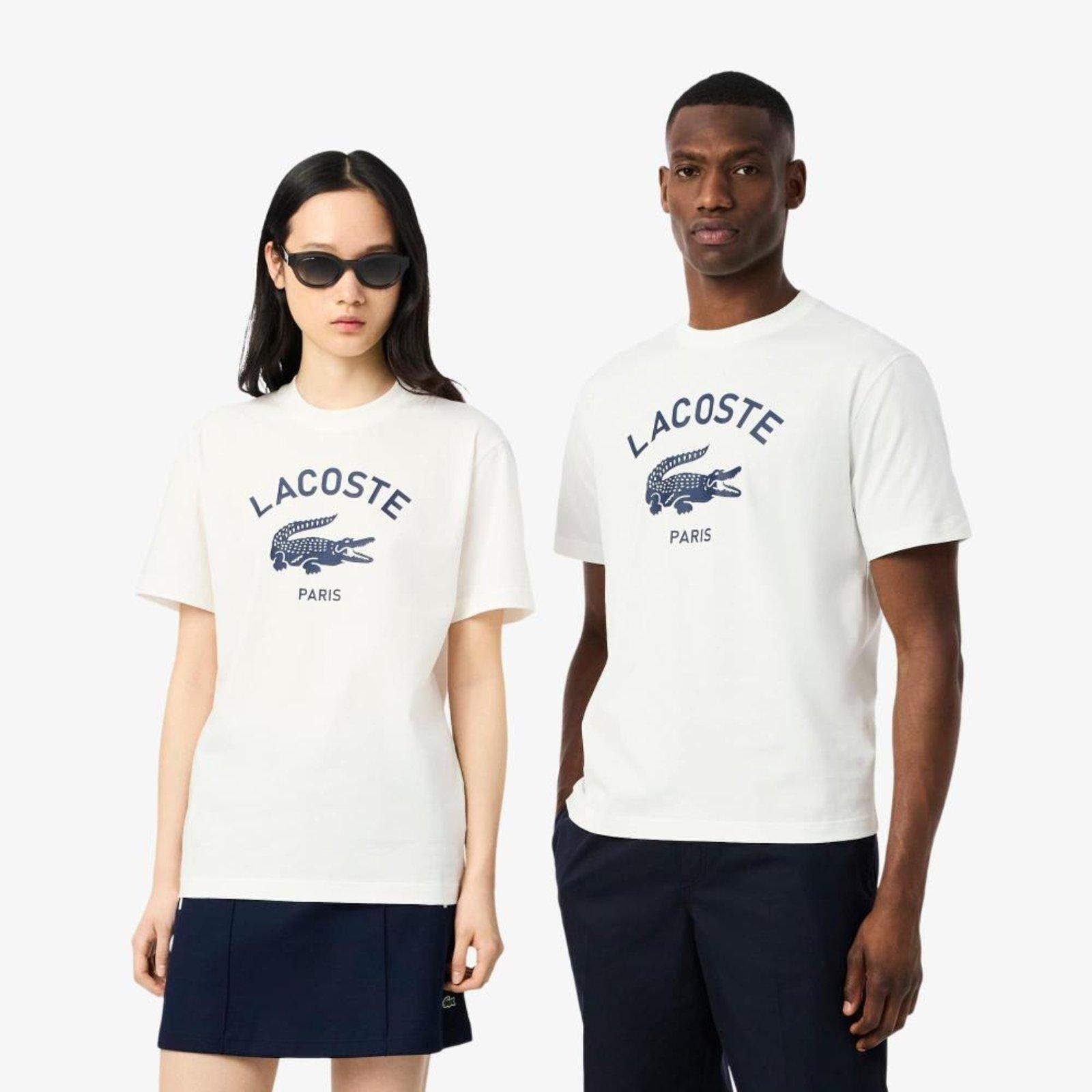 Camiseta em Algodão com Estampa Assinada Branco