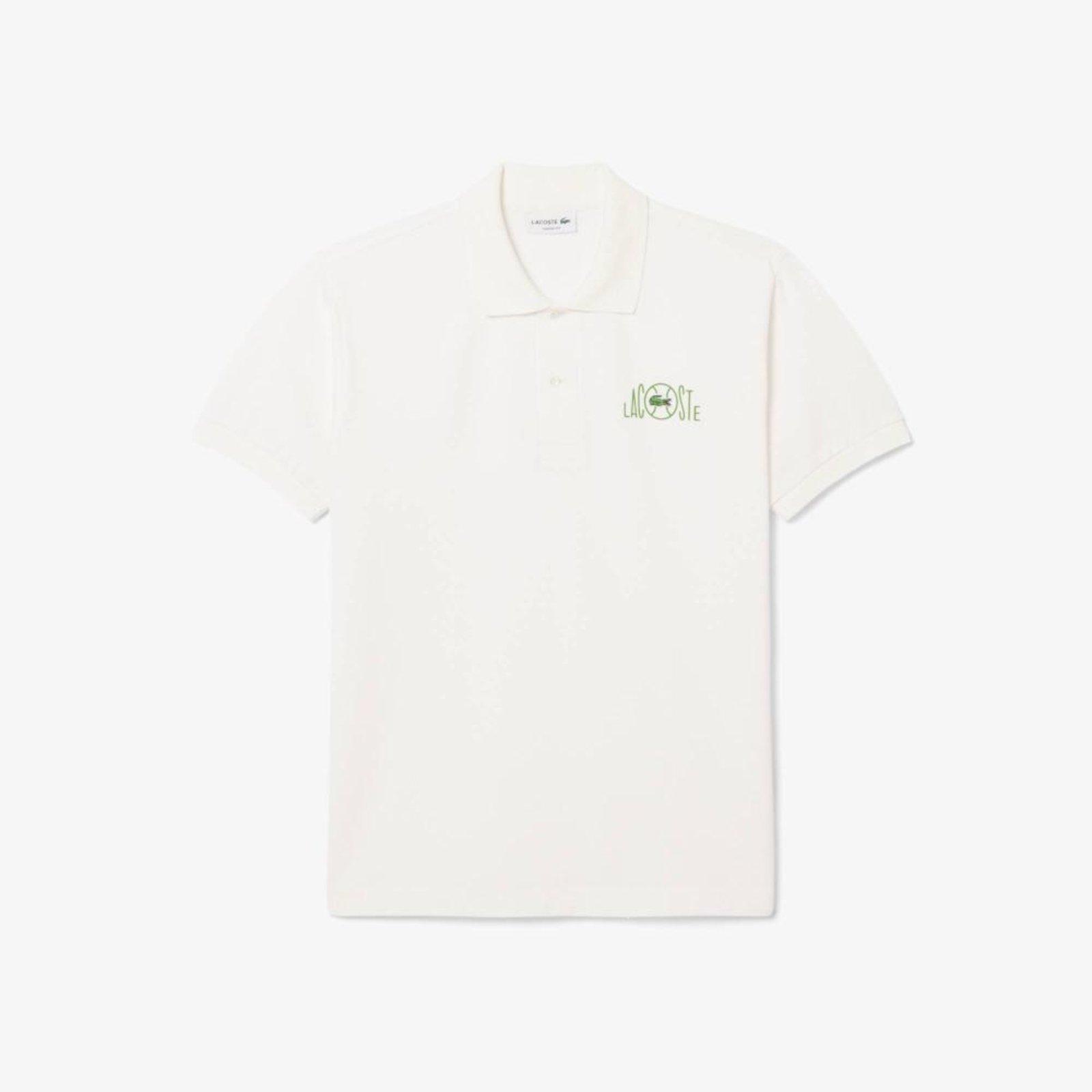 Polo Classic Fit com Gráfico de Branding Branco - 4GG Branco