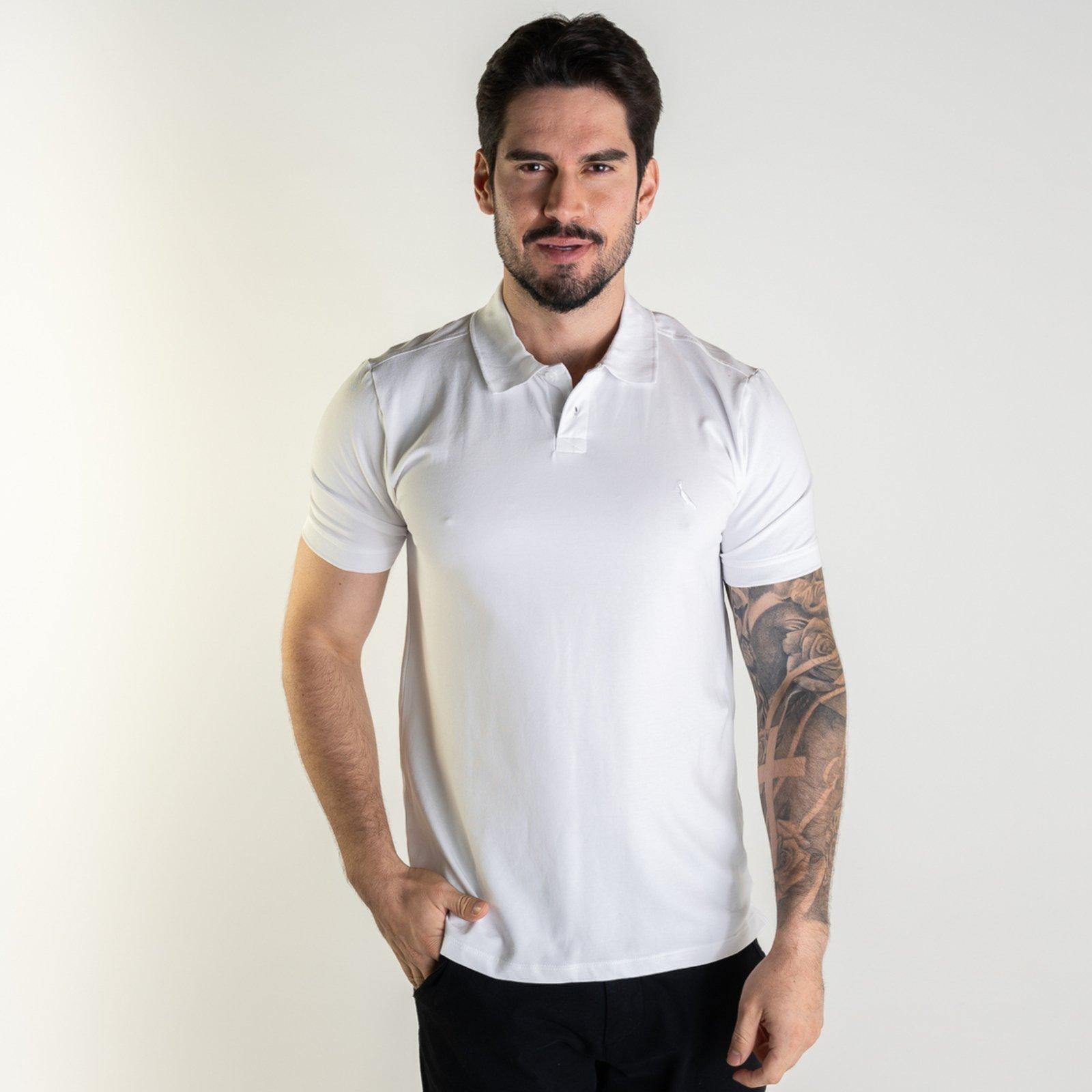 Camisa Polo Pima Reserva Branca
