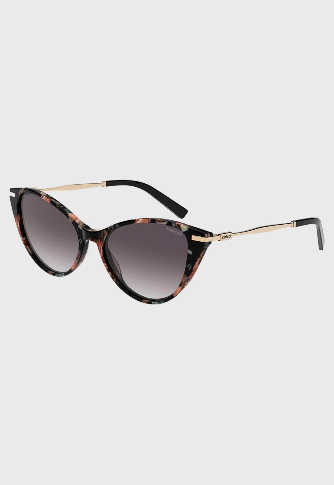 Óculos Feminino Colcci Gatinho Floral Preto
