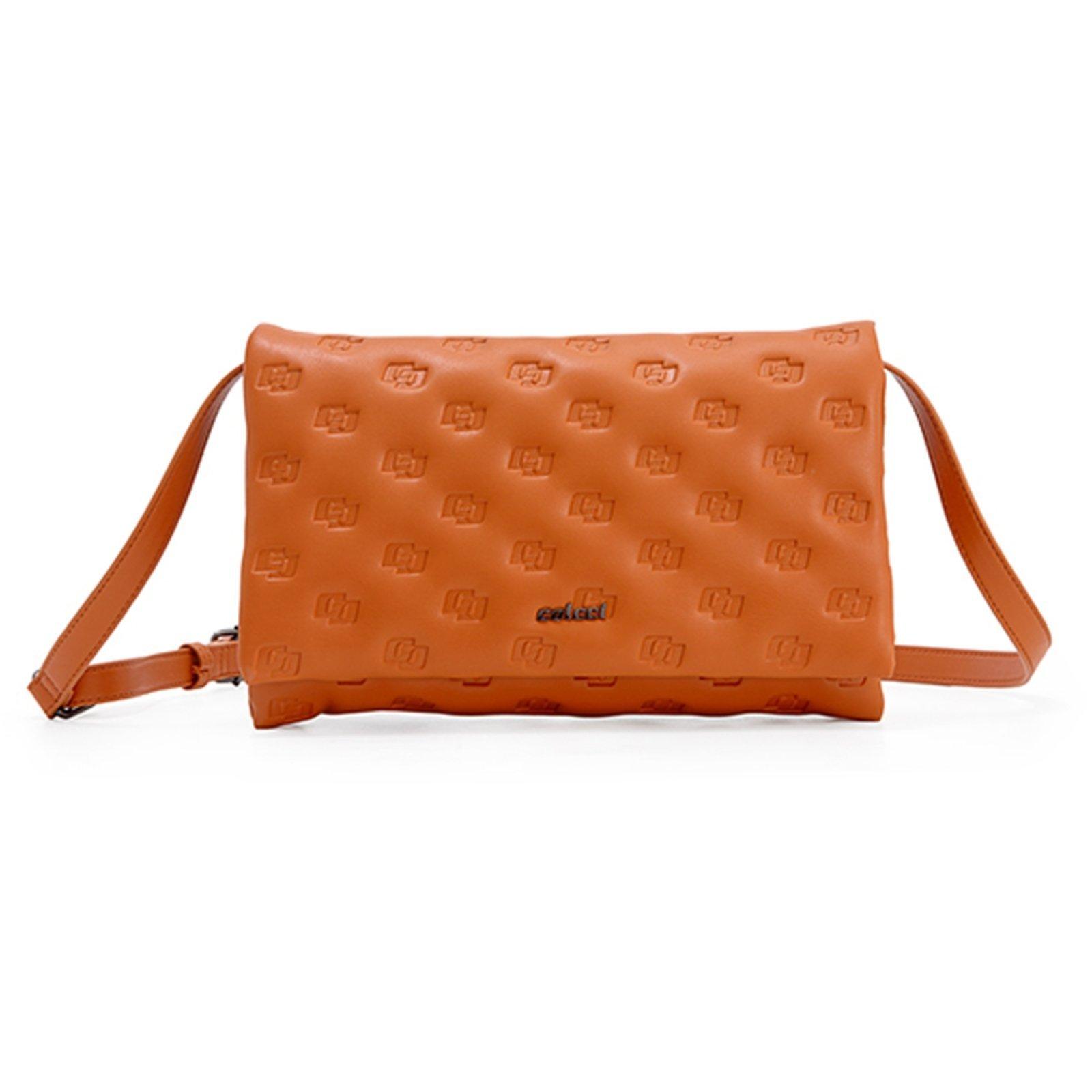 Bolsa Shoulder Colcci Texture Pr25 Laranja Feminino