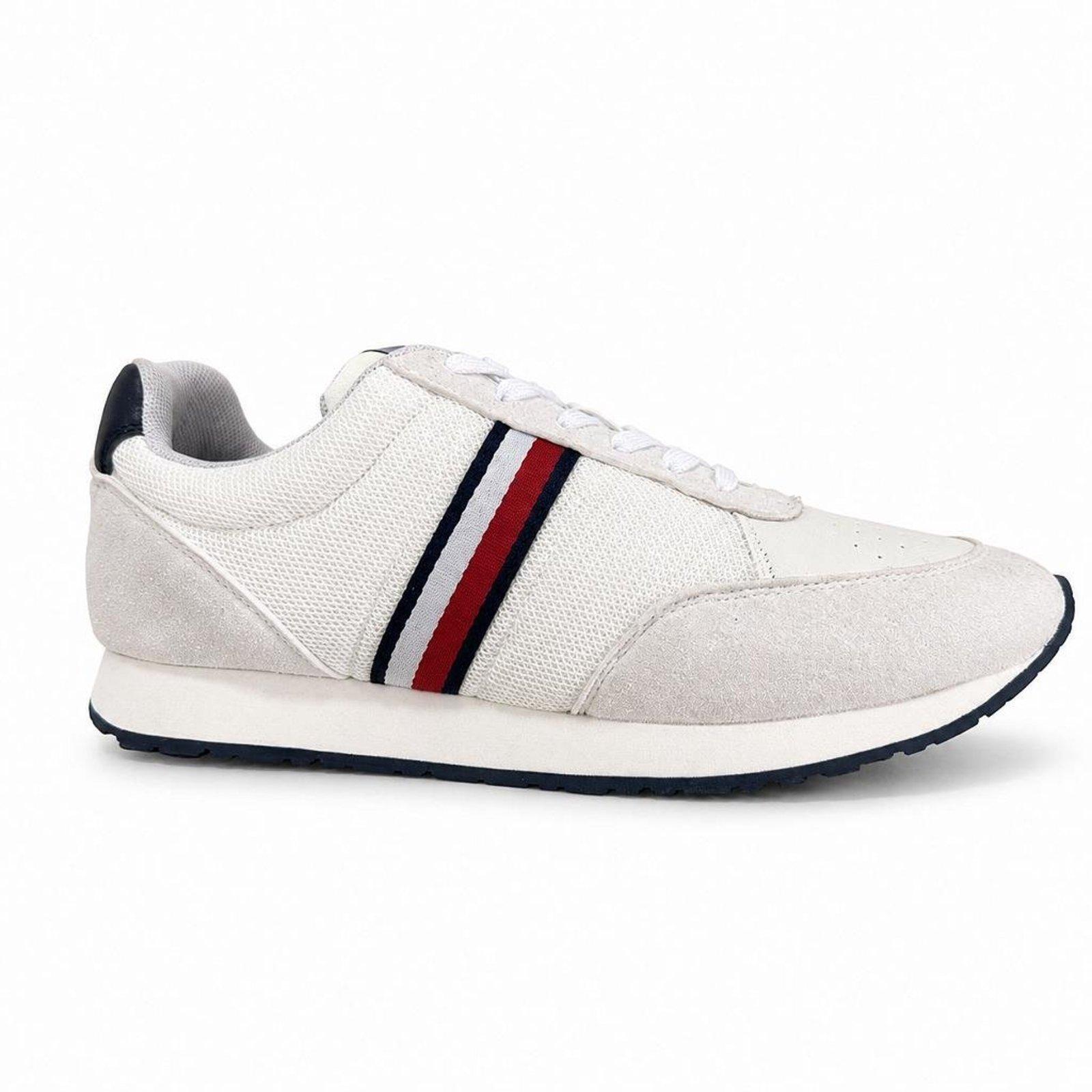Tênis Tommy Hilfiger Leeds Runner Mix Masculino White
