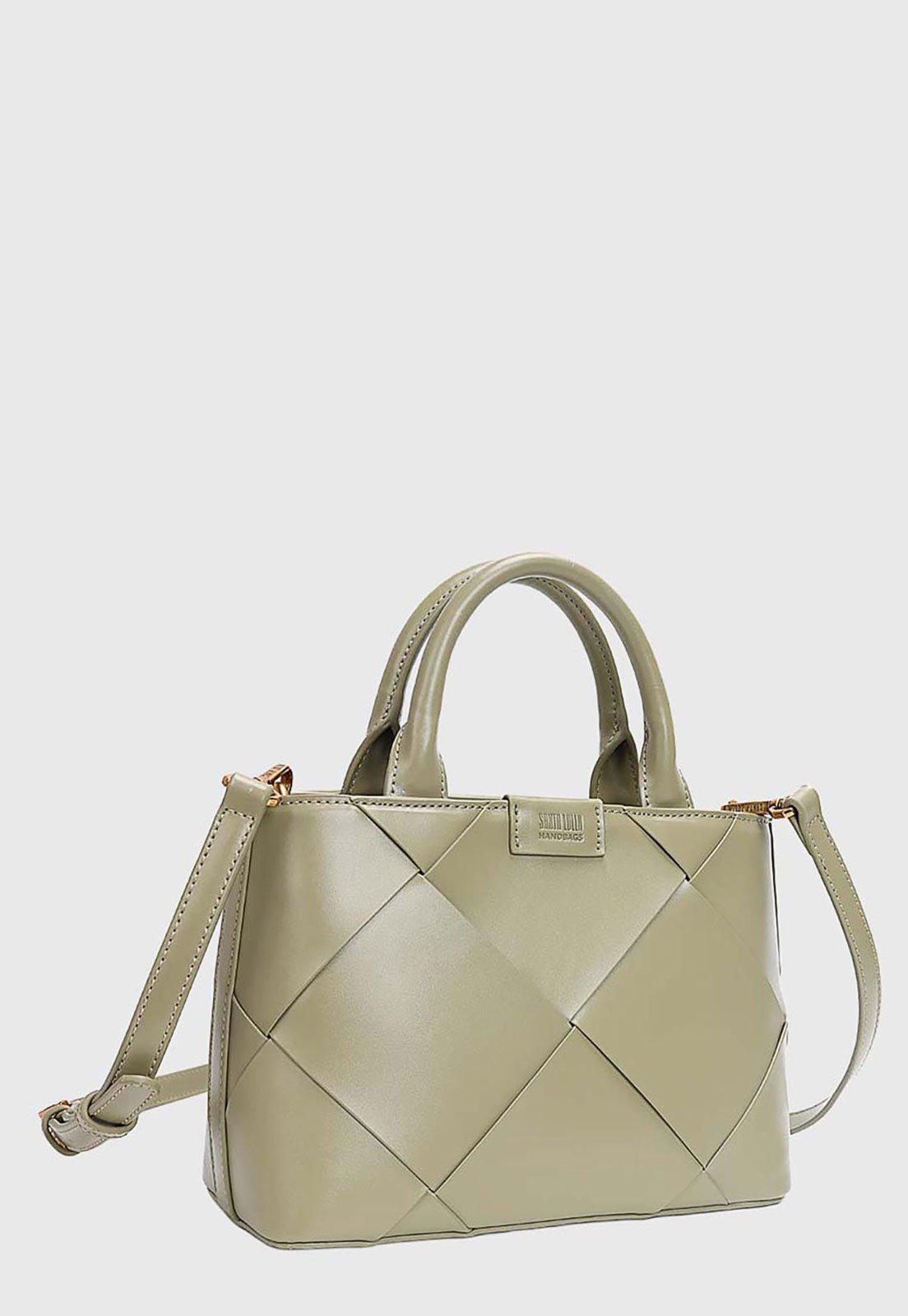 Bolsa Feminina Santa Lolla Trançada Verde