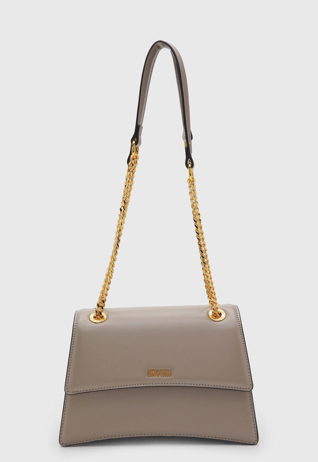 Bolsa Feminina Santa Lolla Corrente Bege
