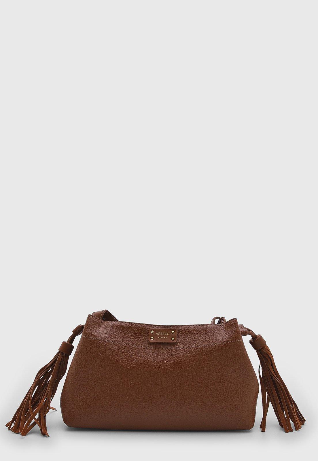 Bolsa Arezzo Franjas Marrom