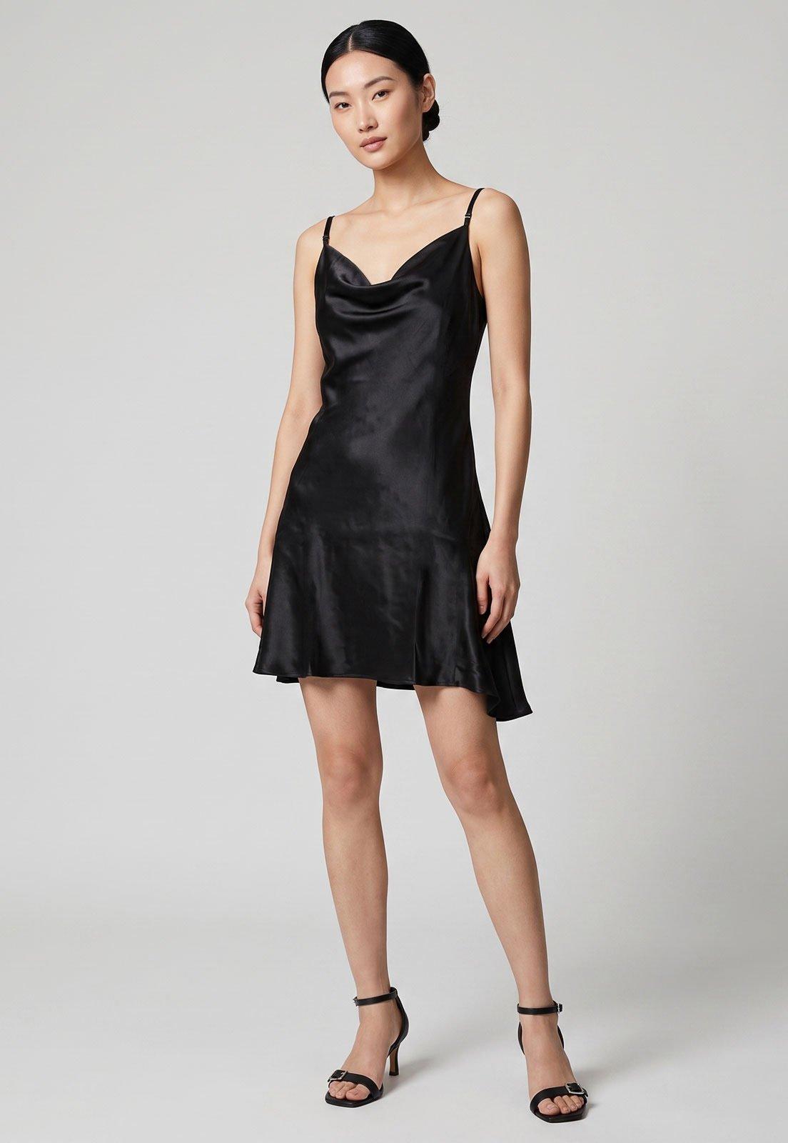 Vestido Colcci Curto Alças Finas Preto