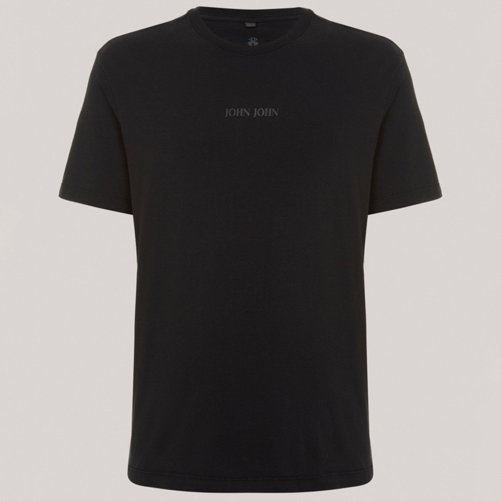 Camiseta John John Regular Clean In25 Preto Masculino