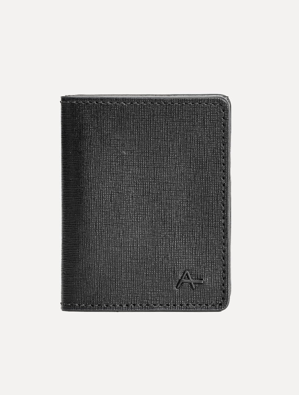 Carteira Aramis Masculina Couro Saffiano Vertical Preta