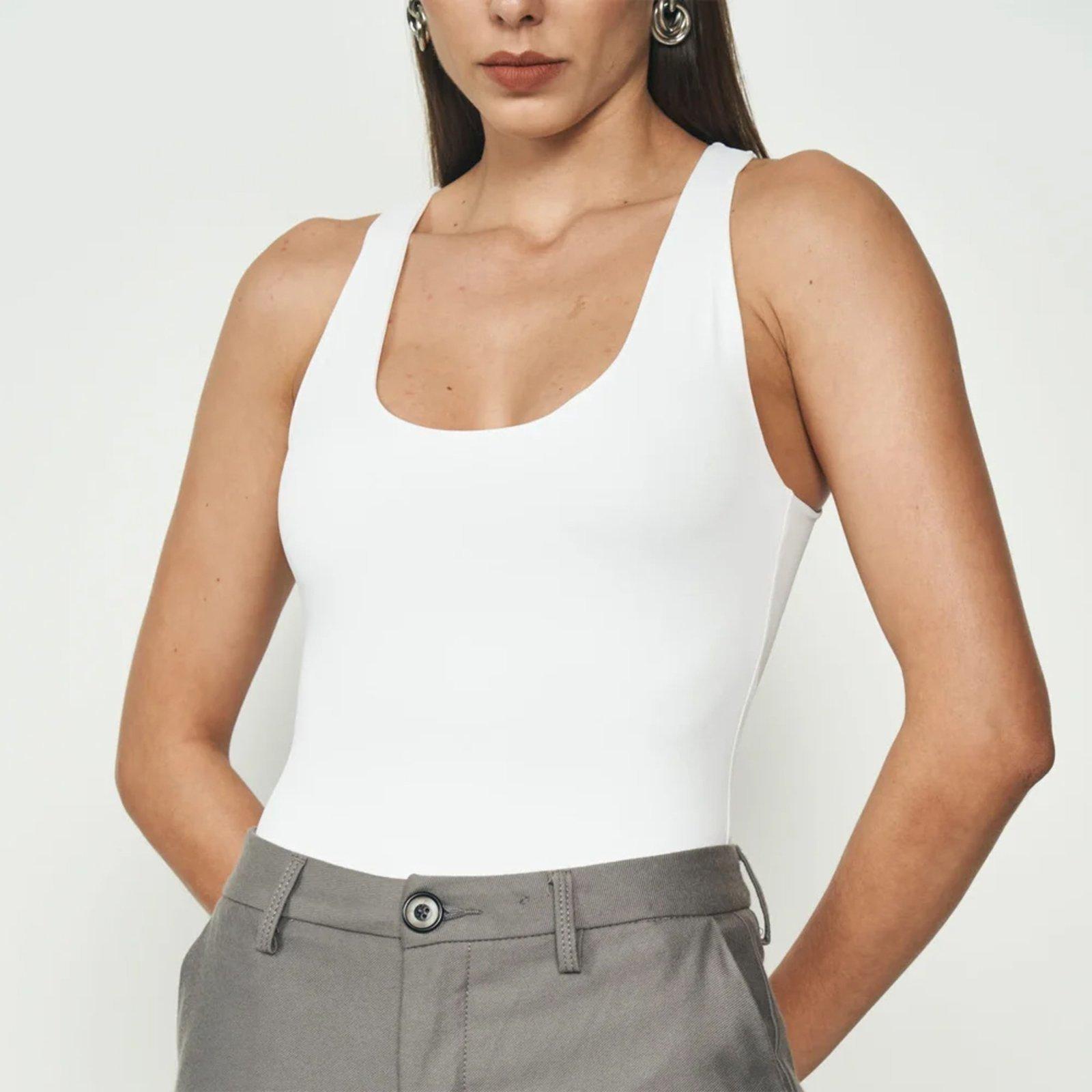 Regata Colcci Slim Basic Ou25 Off White Feminino