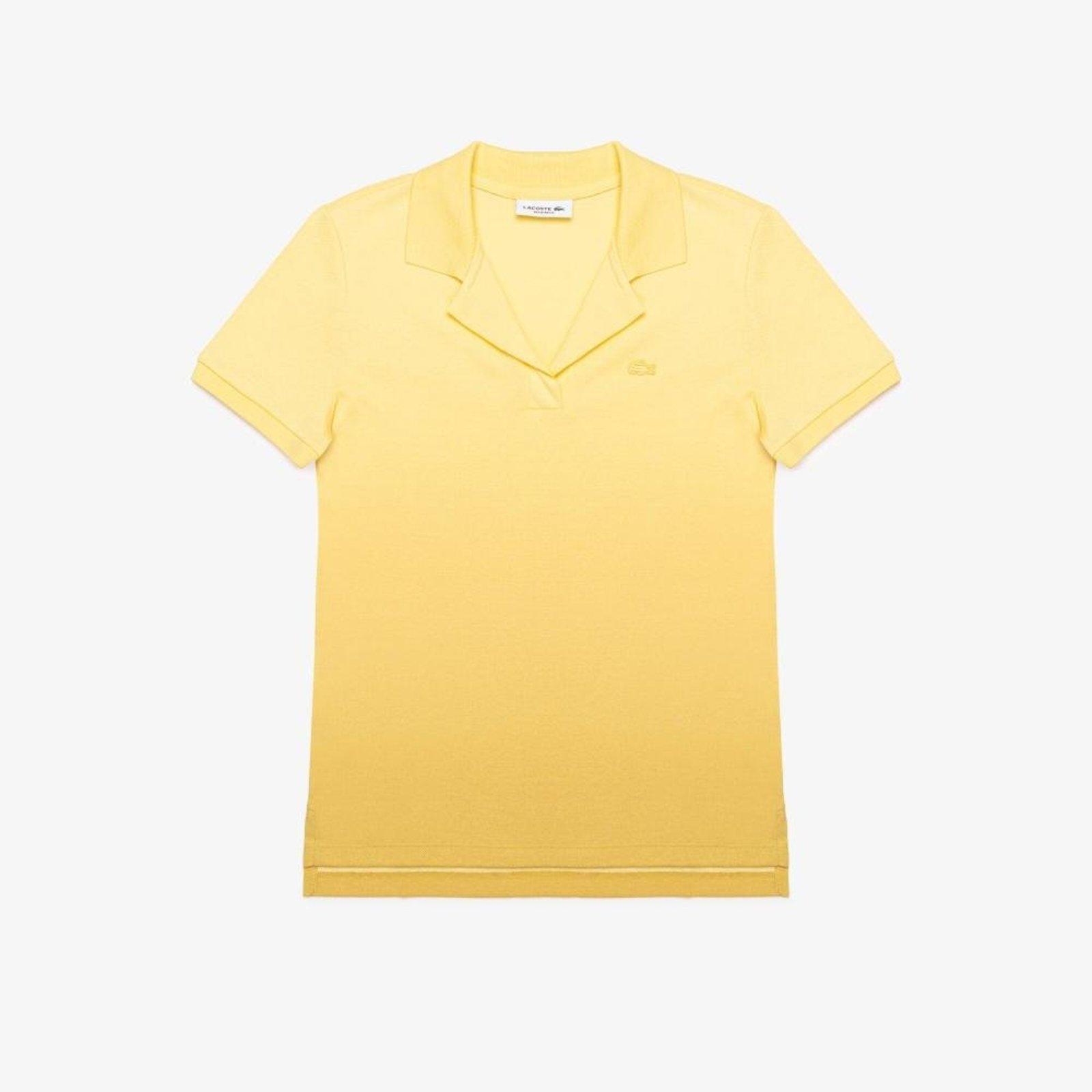 Polo Piqué Stretch com Caimento Regular Amarelo
