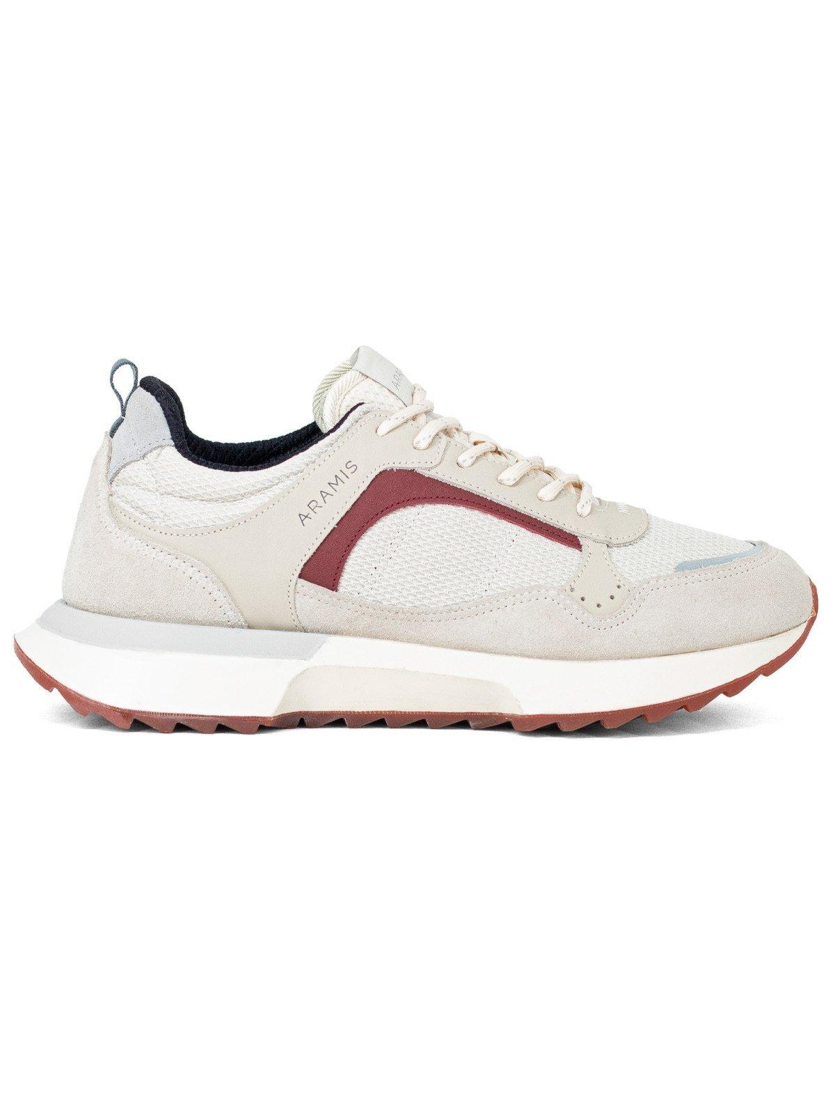 Tênis Masculino Aramis Casual Icon Milano Camurça Confortável Urbano Branco Off White
