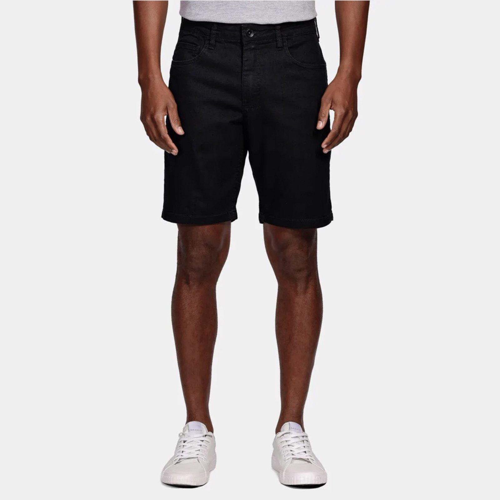 Bermuda Jeans Aramis Classic Pr26 Preto Masculino