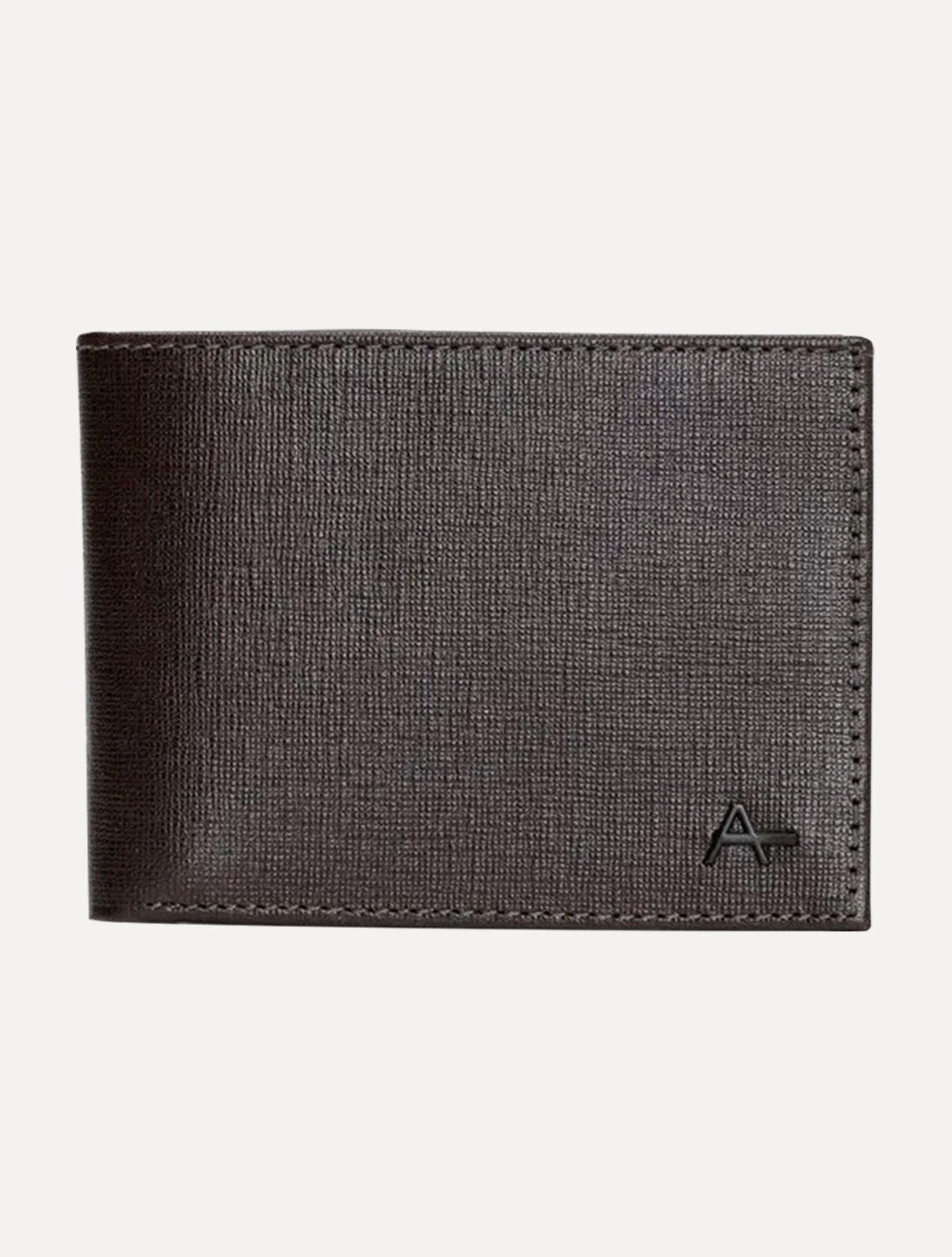 Carteira Aramis Masculina Couro Saffiano Marrom Café