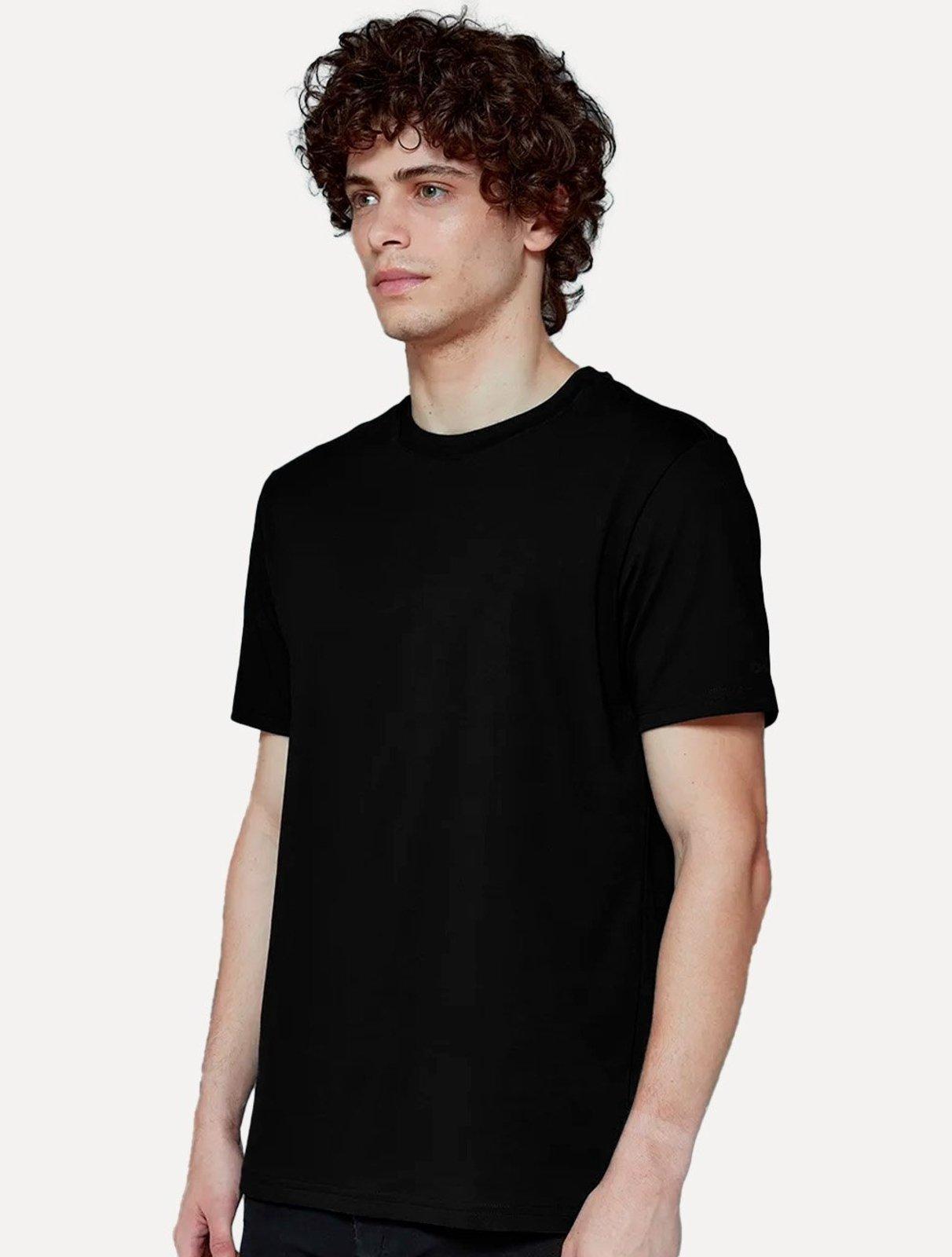 Camiseta John John Masculina Regular Fit Pima Cotton Preta
