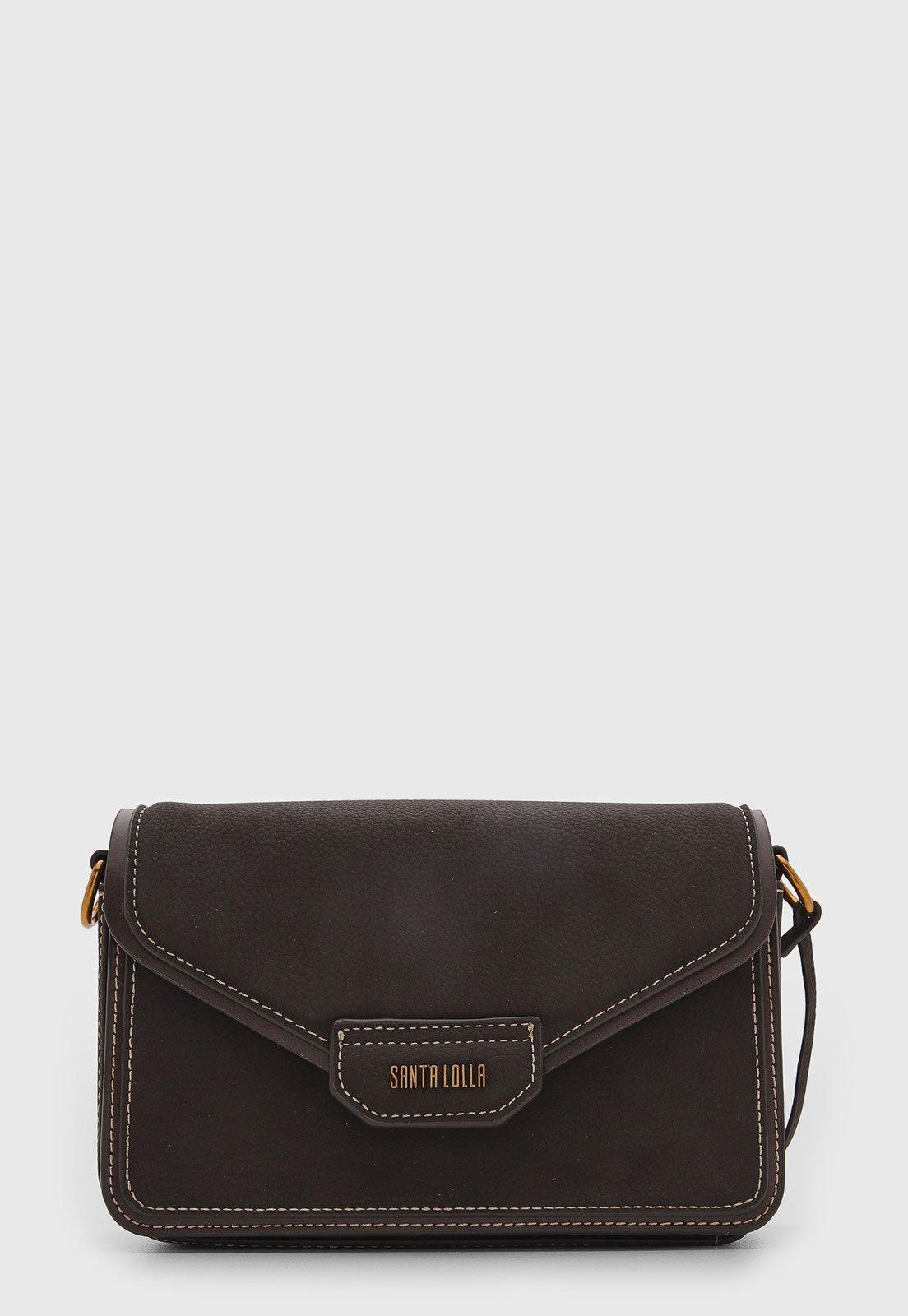 Bolsa Feminina Santa Lolla Retangular Marrom