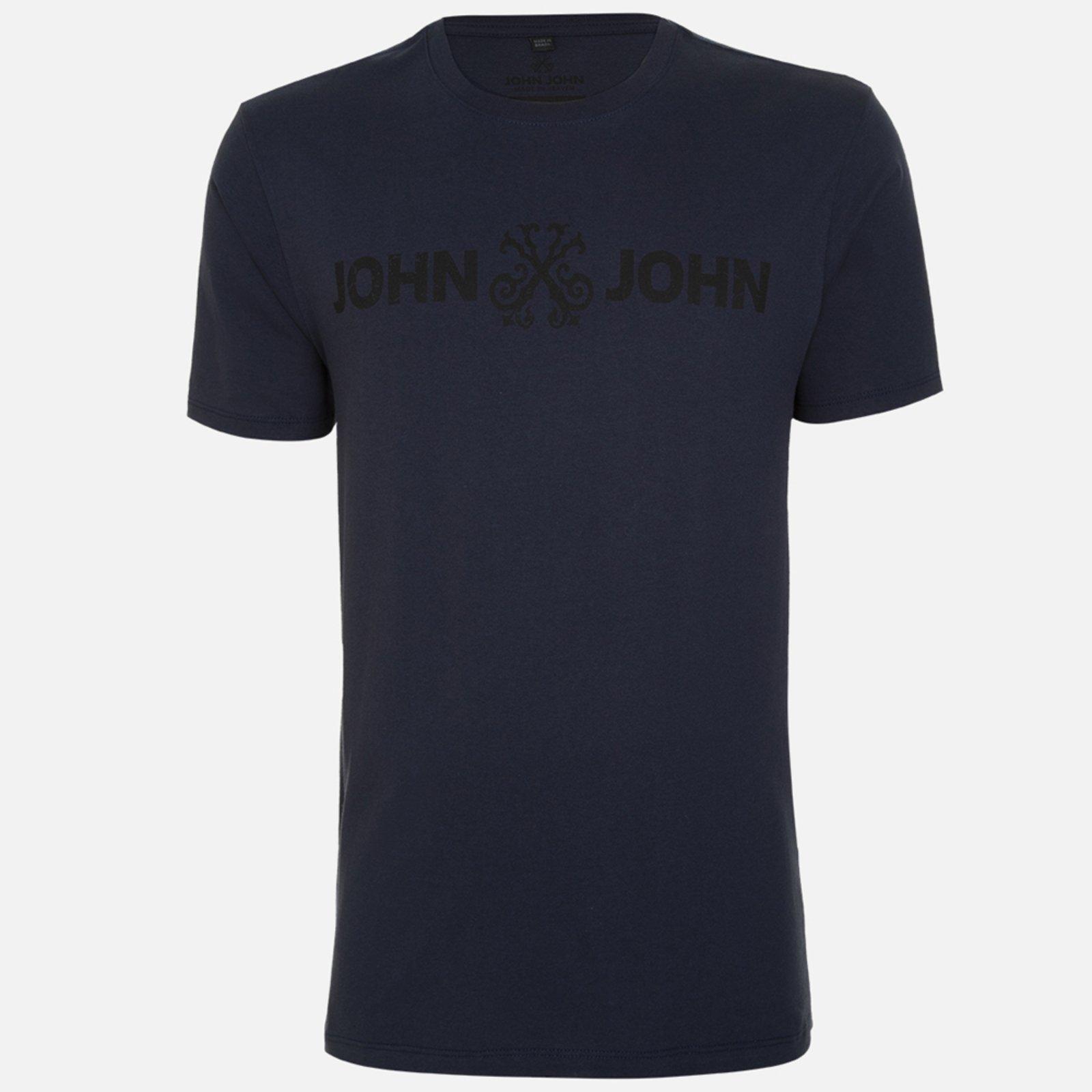 Camiseta John John Regular Basic Ou25 Marinho Masculino