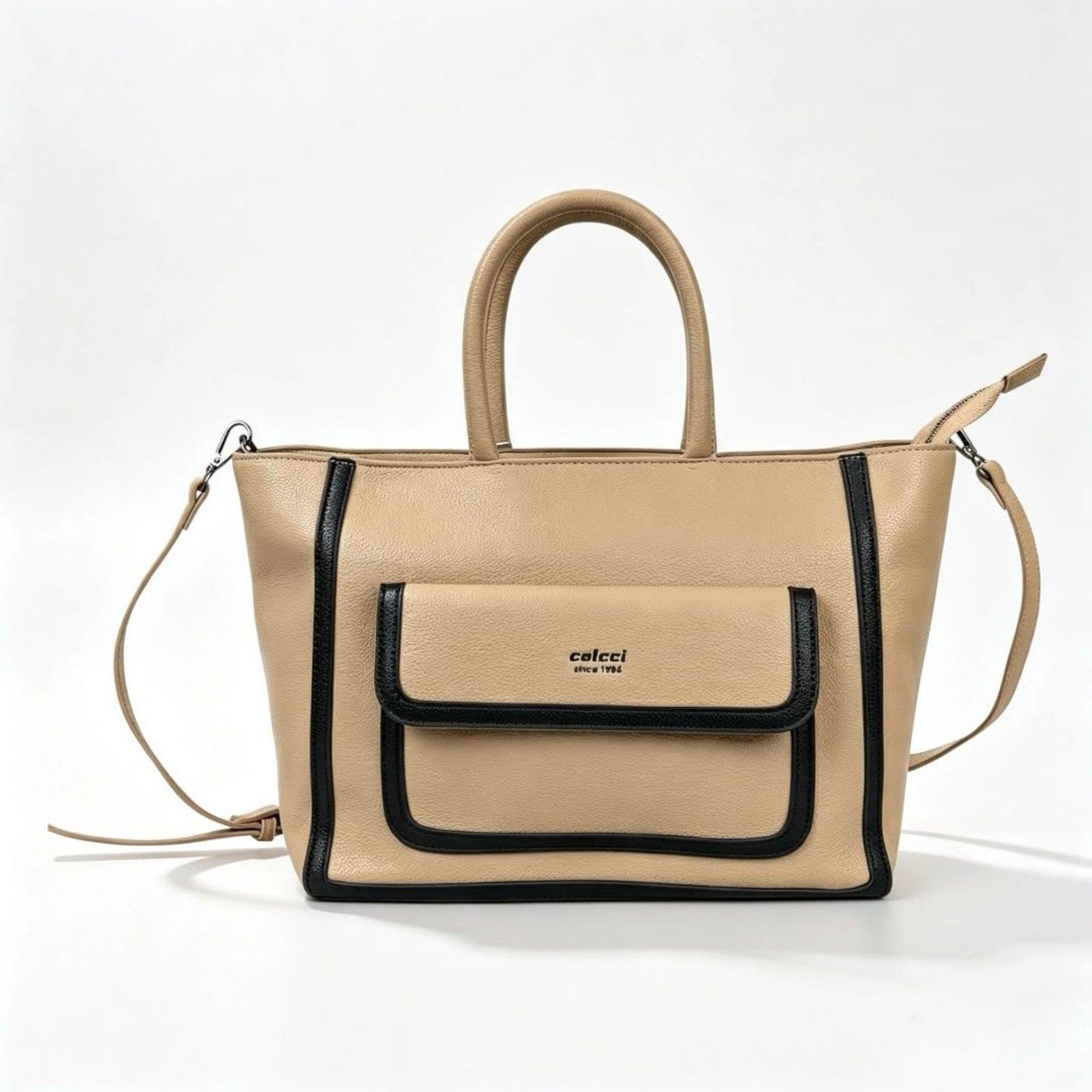 Bolsa Colcci Feminina Tote P&B Colcci Bege Soybean