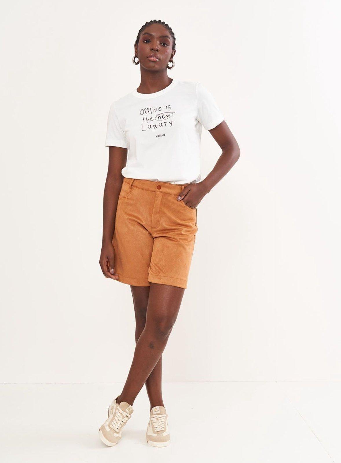Camiseta Com Estampa Comfy Colcci Off Whitte