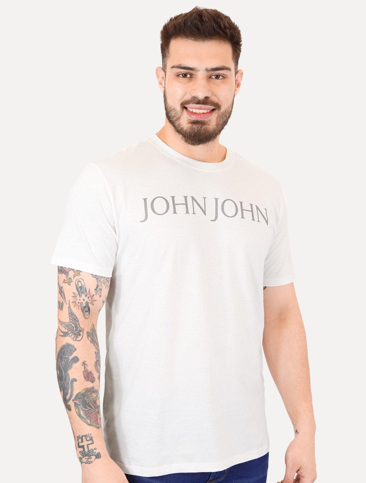 Camiseta John John Masculina Regular Fit Special Bright Branca