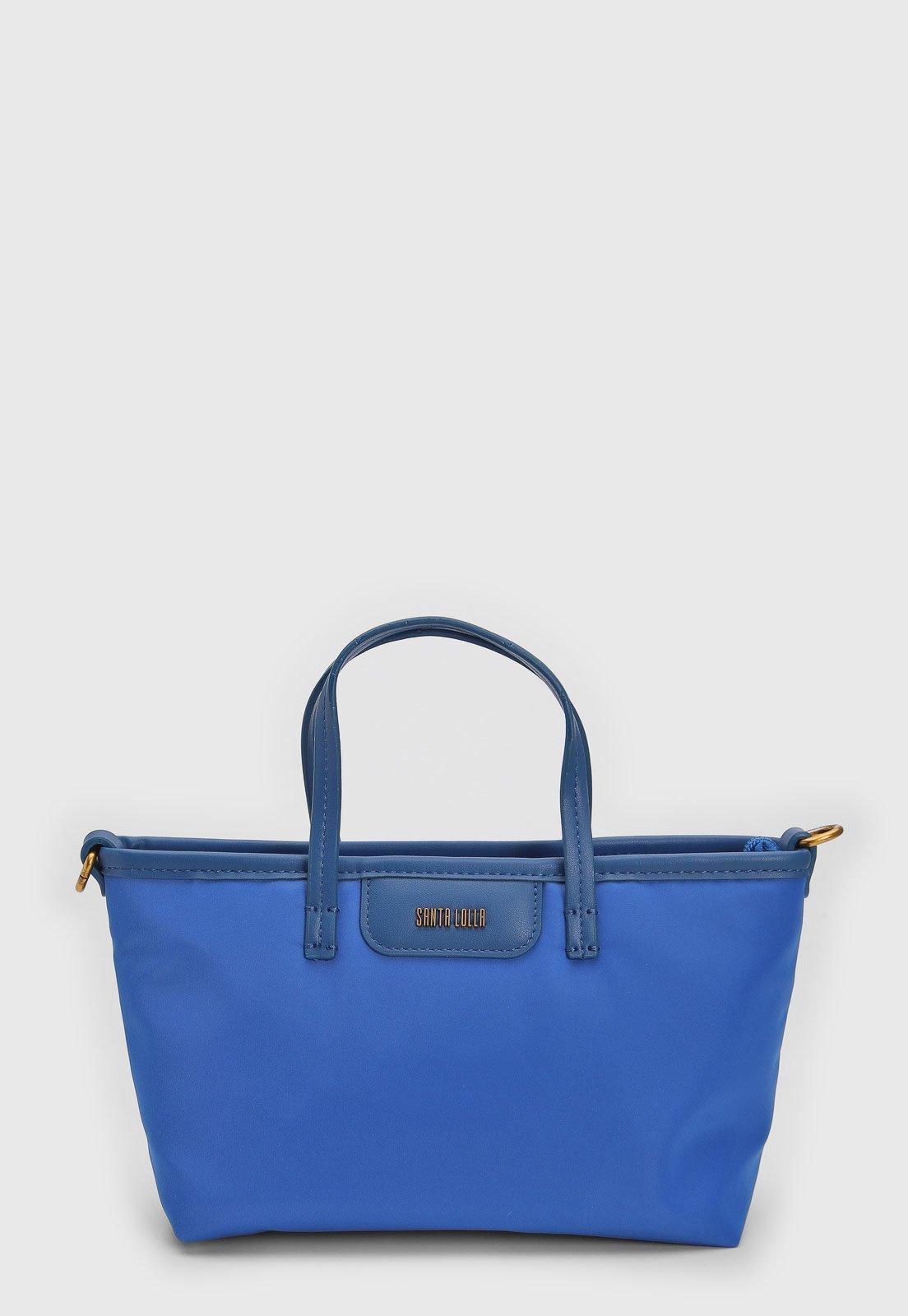 Bolsa Tiracolo Santa Lolla Logo Azul