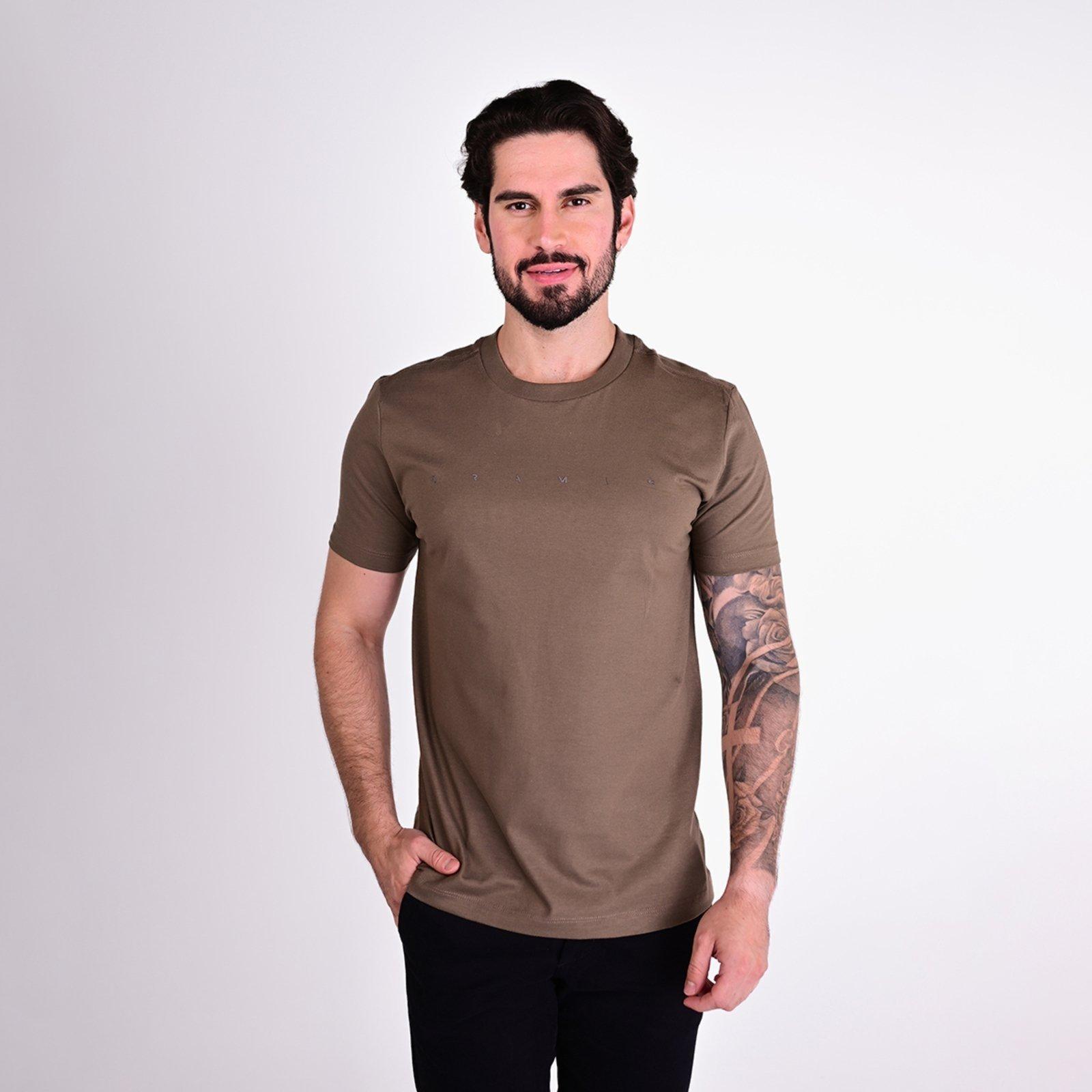 Camiseta Aramis Fragment Relief Marrom