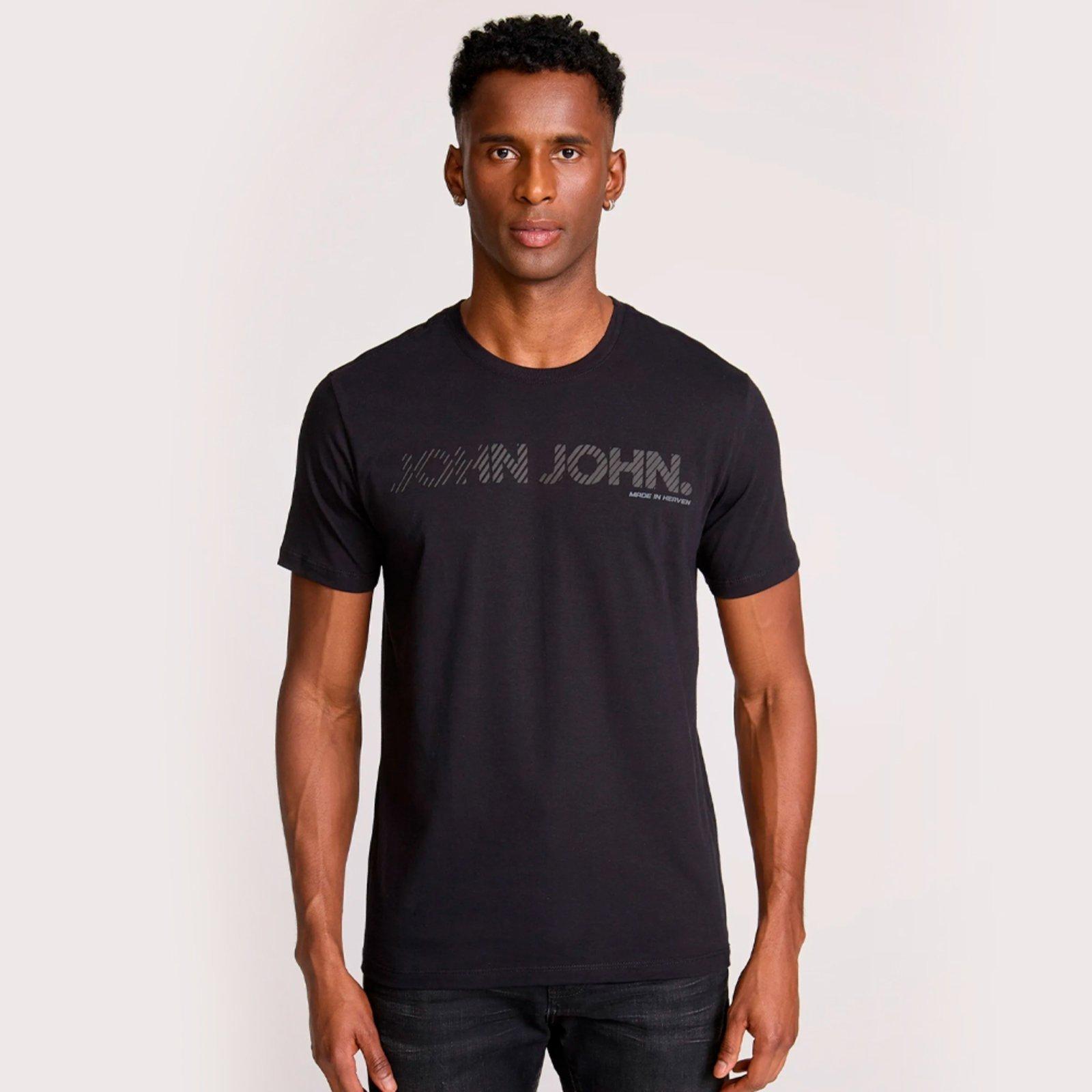 Camiseta John John Regular Shades Pr26 Preto Masculino