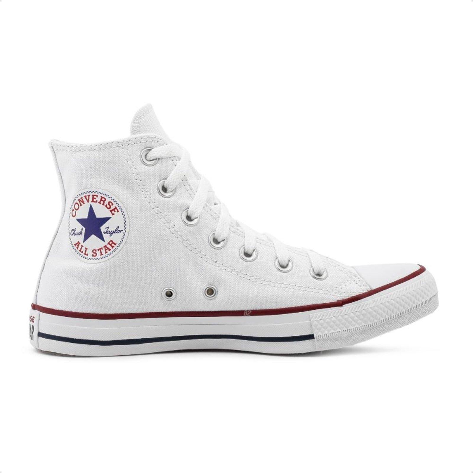 Tênis Converse Chuck Taylor All Star Cano Alto Feminino Branco