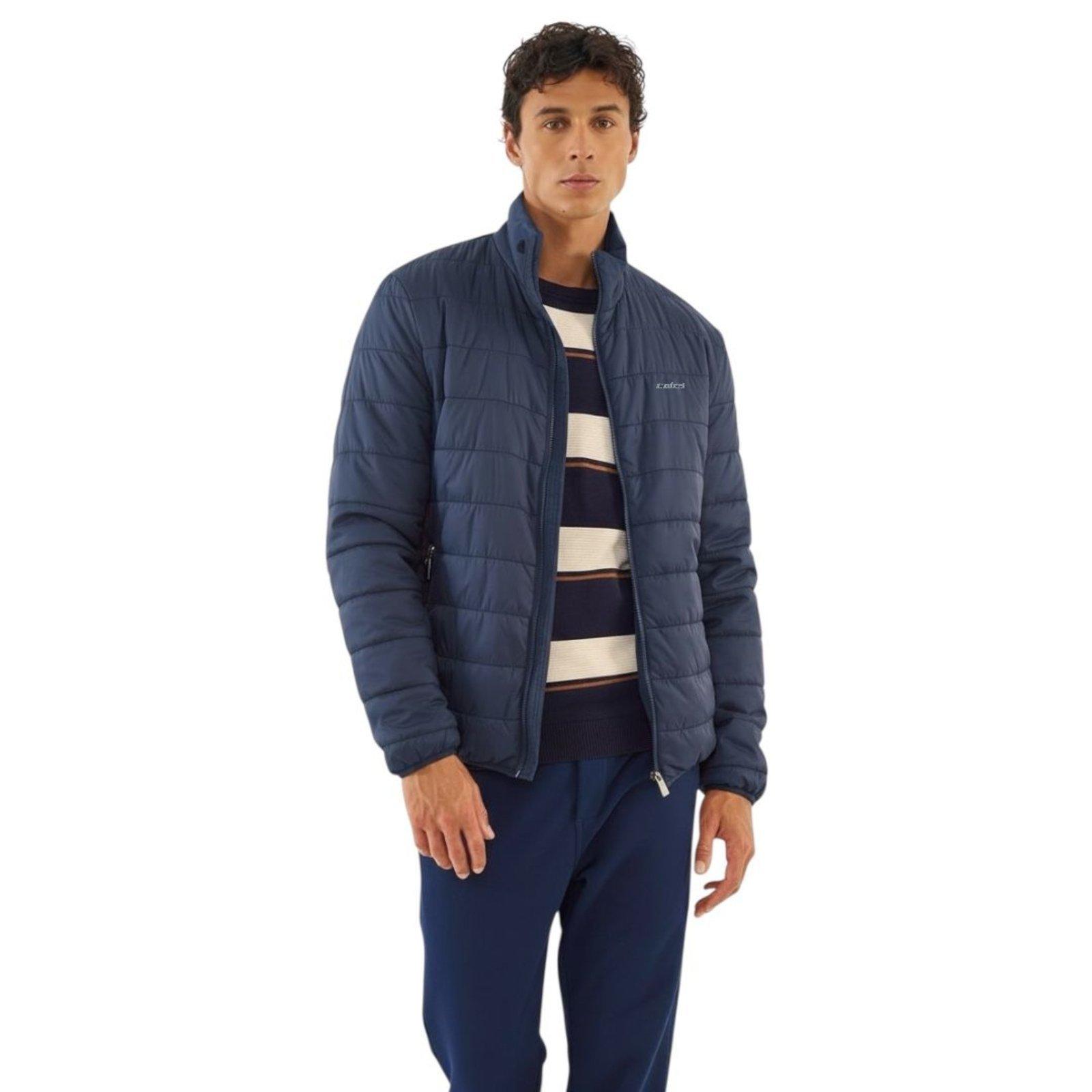 Jaqueta Puffer Gola Alta Colcci Azul Darkness