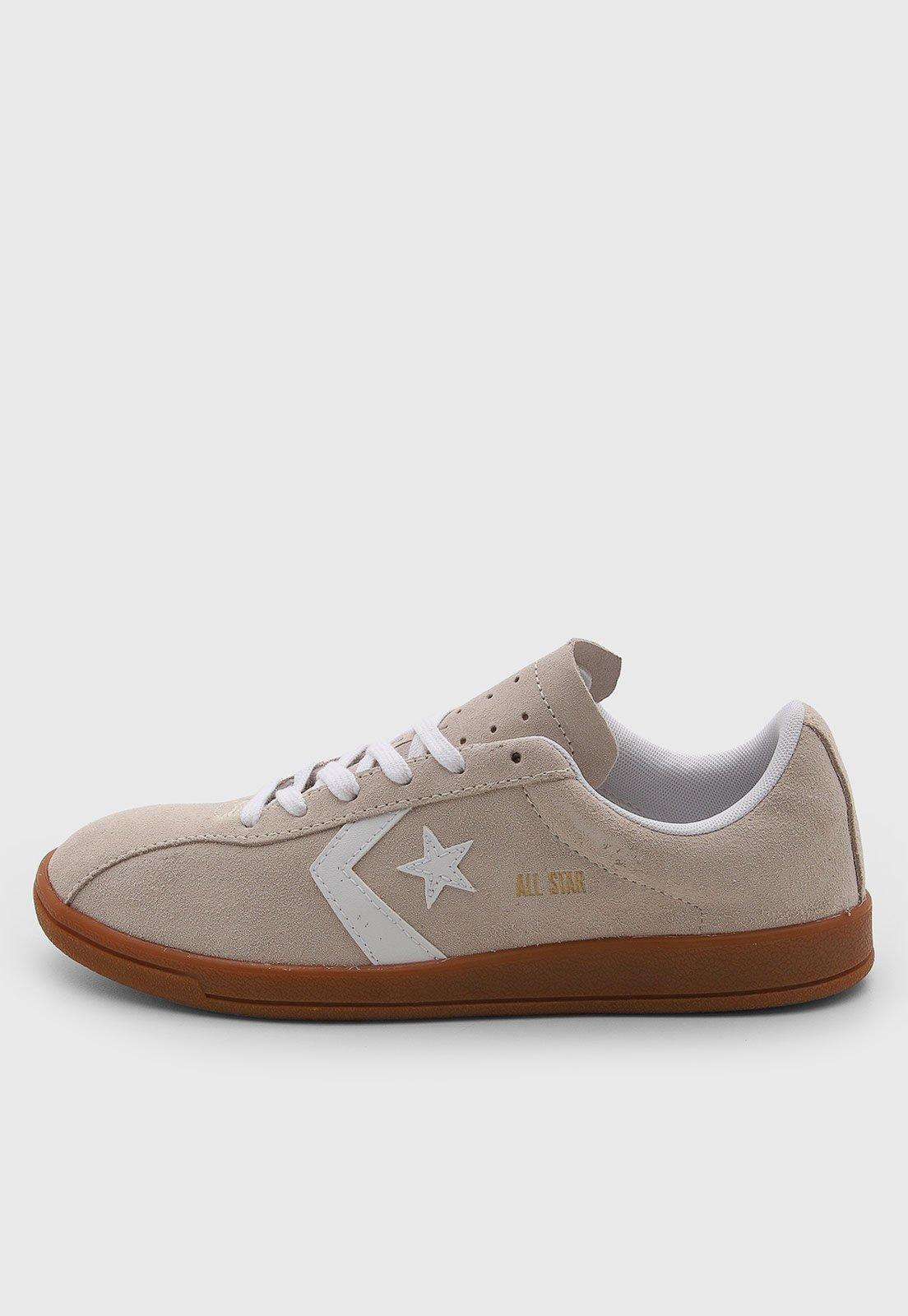 Tênis Feminino Converse All Star Classic Trainer Couro Bege