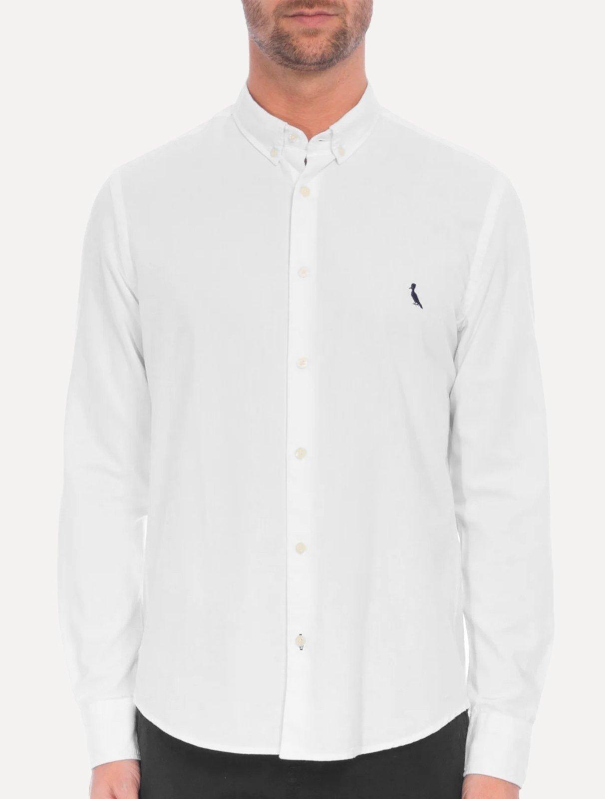 Camisa Reserva Masculina Oxford Sport Color Branca