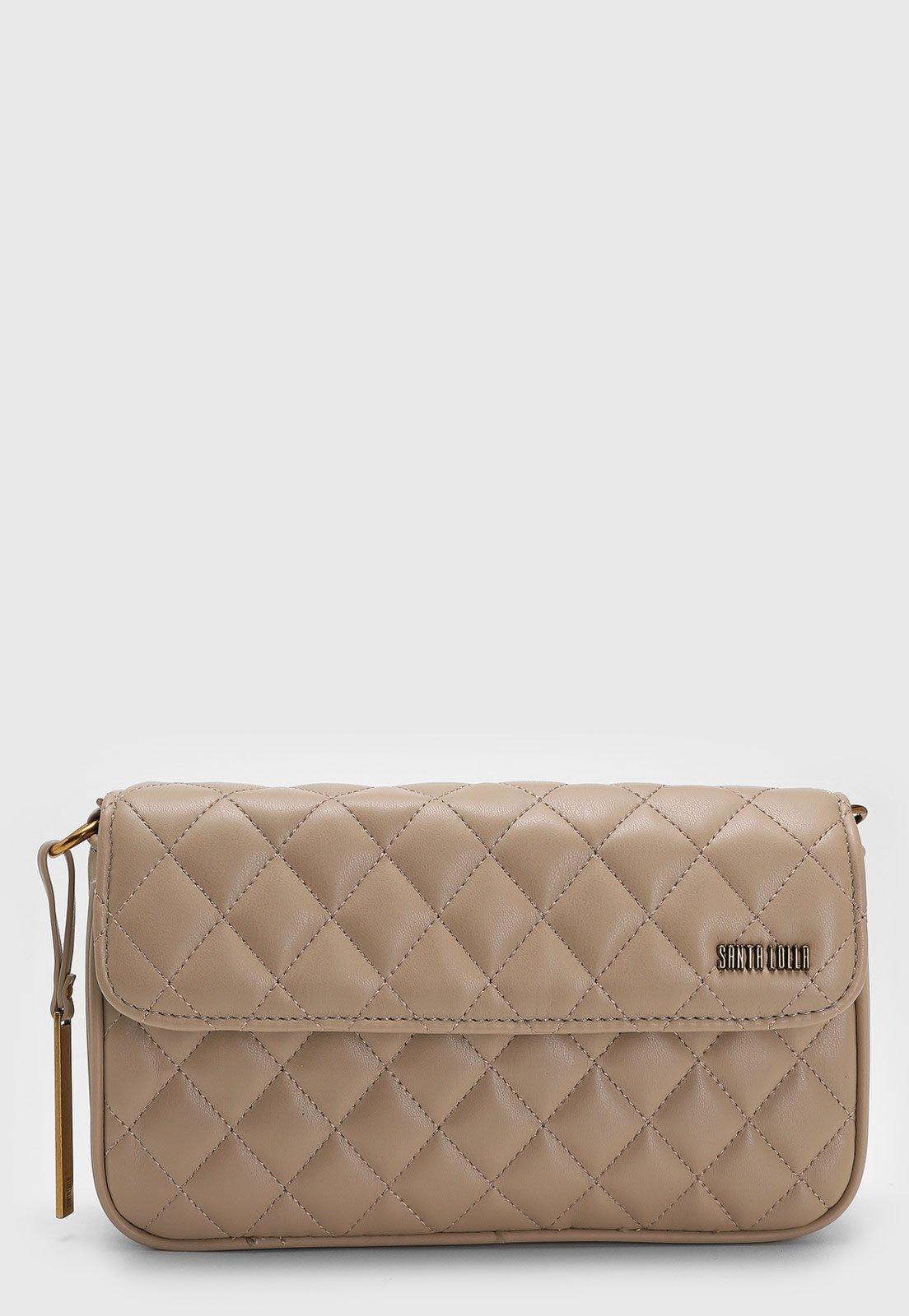 Bolsa Feminina Santa Lolla Matelassê Bege