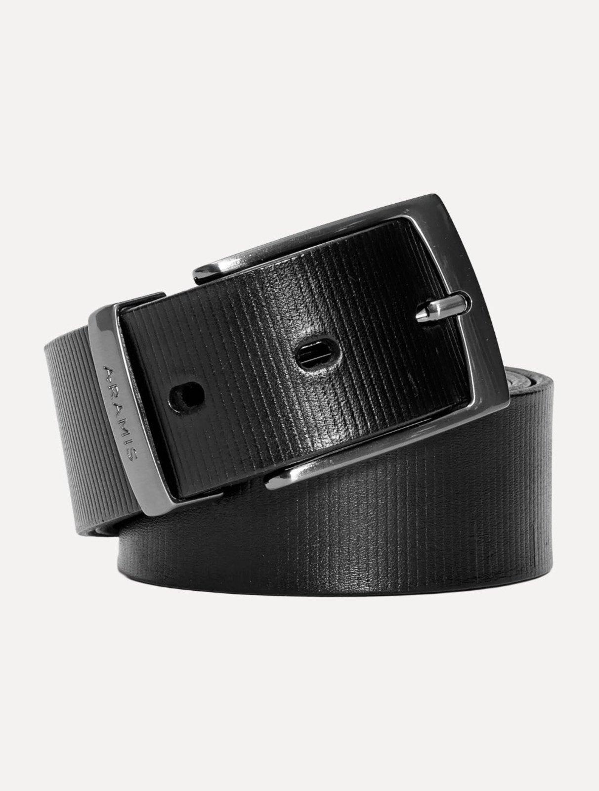 Cinto Aramis Masculino Lines Marrom Café/Preto