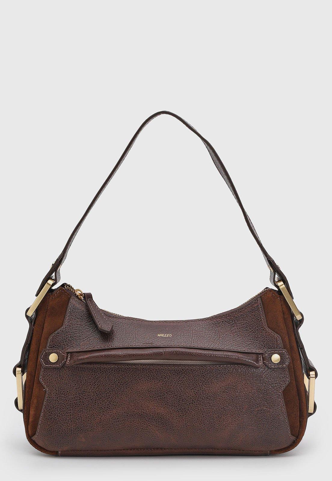 Bolsa Feminina Arezzo Couro Marrom