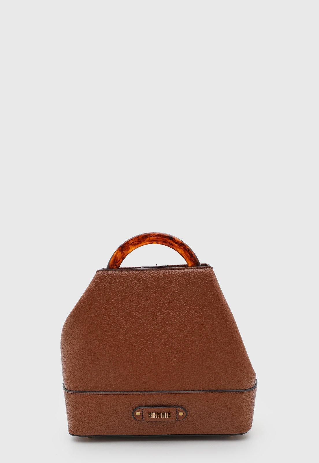 Bolsa Feminina Santa Lolla Média Estruturada Marrom