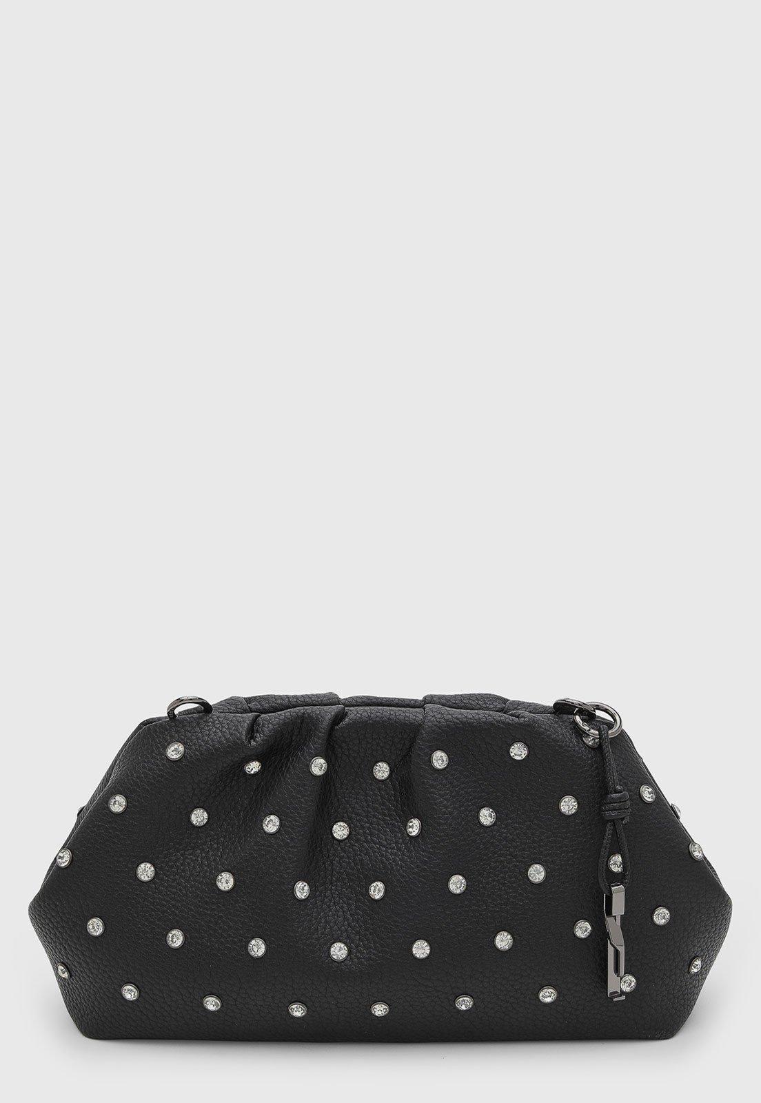 Bolsa Feminina Santa Lolla Strass Preta