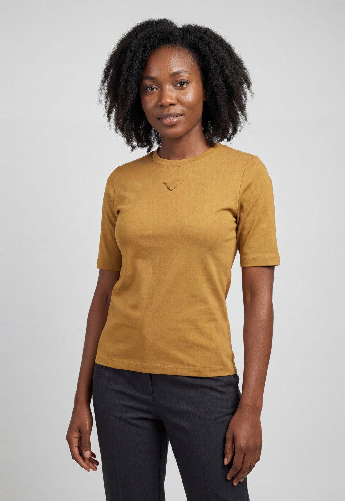 Blusa Feminina Colcci Manga Curta Caramelo