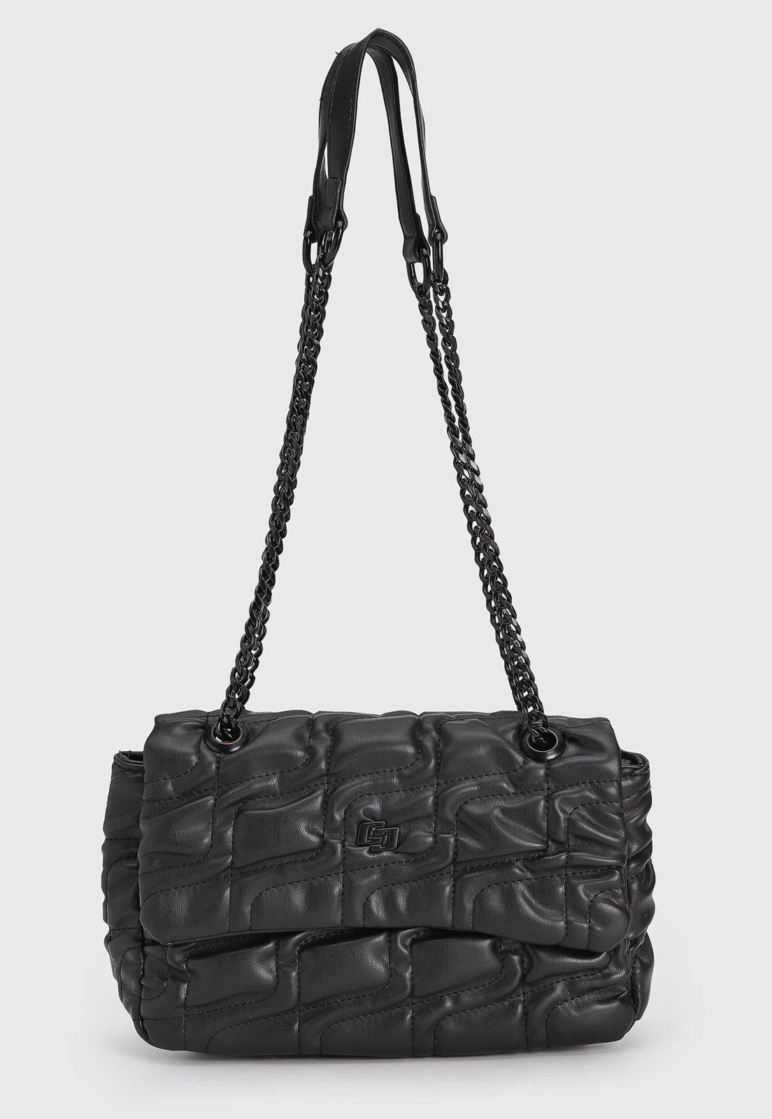 Bolsa Feminina Colcci Estruturada Acolchoada Preta