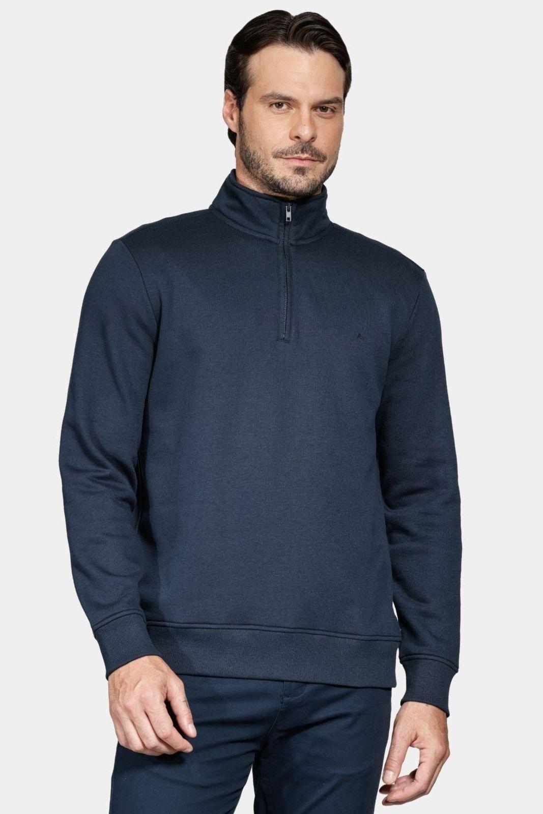 Moletom Aramis de Malha 45689 Zíper Marinho