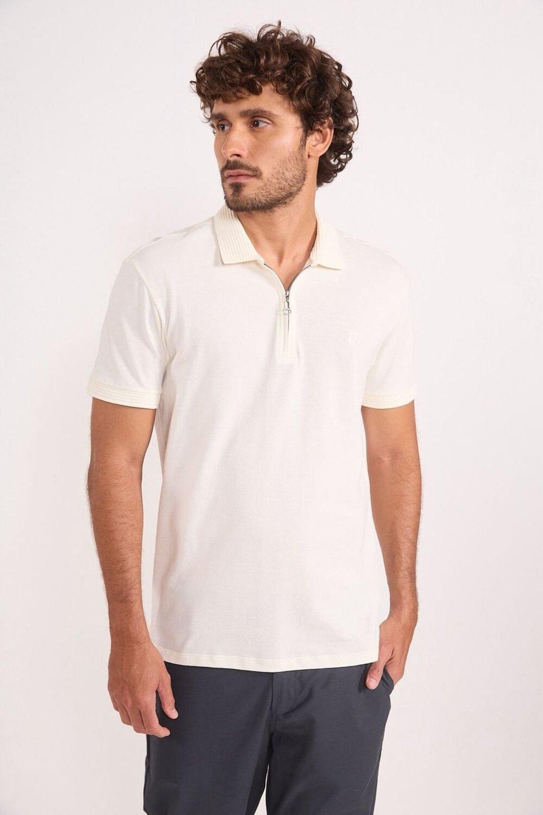 Polo Masculina Zíper Colcci Off Shell