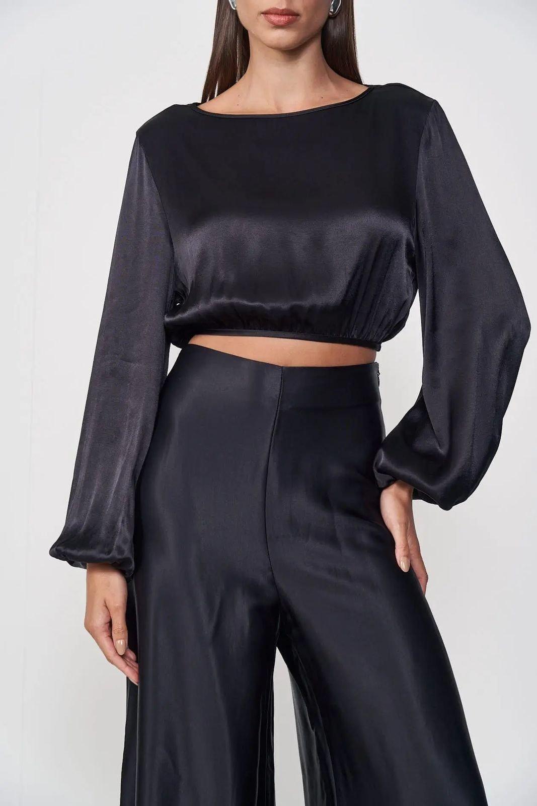 Blusa Seda Noturna Colcci Preto
