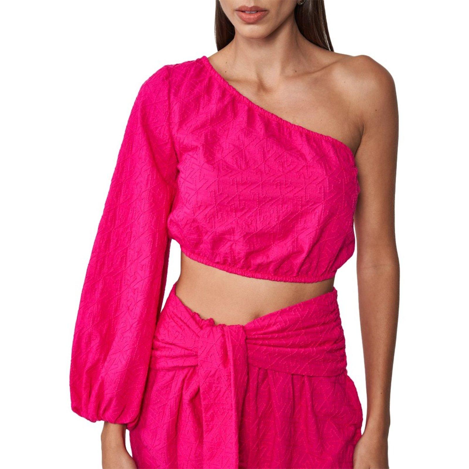 Blusa Colcci Bordada Pr25 Rosa Deep Pink Feminino