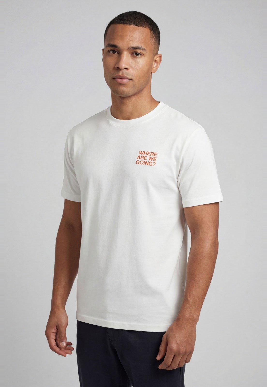 Camiseta Masculina John John Estampa Where Are We Going Branca