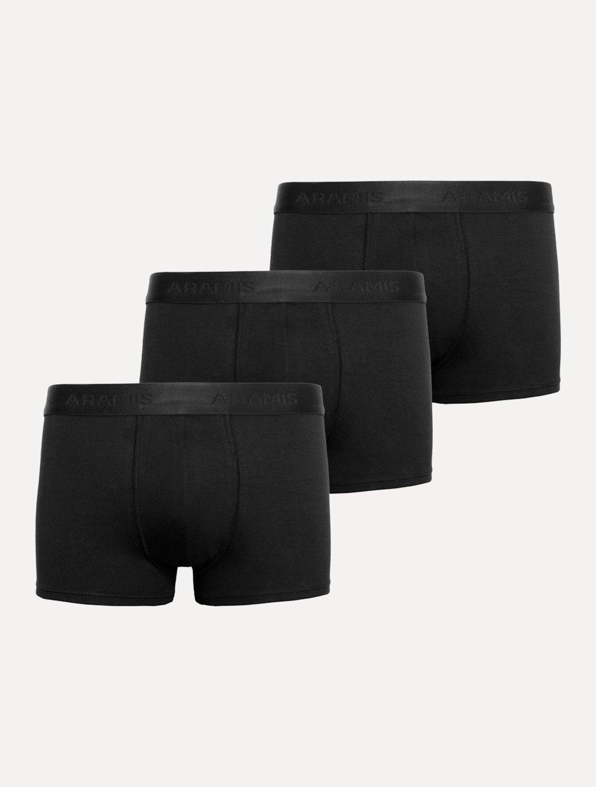 Cuecas Aramis Neo Boxer Cotton Pretas Pack