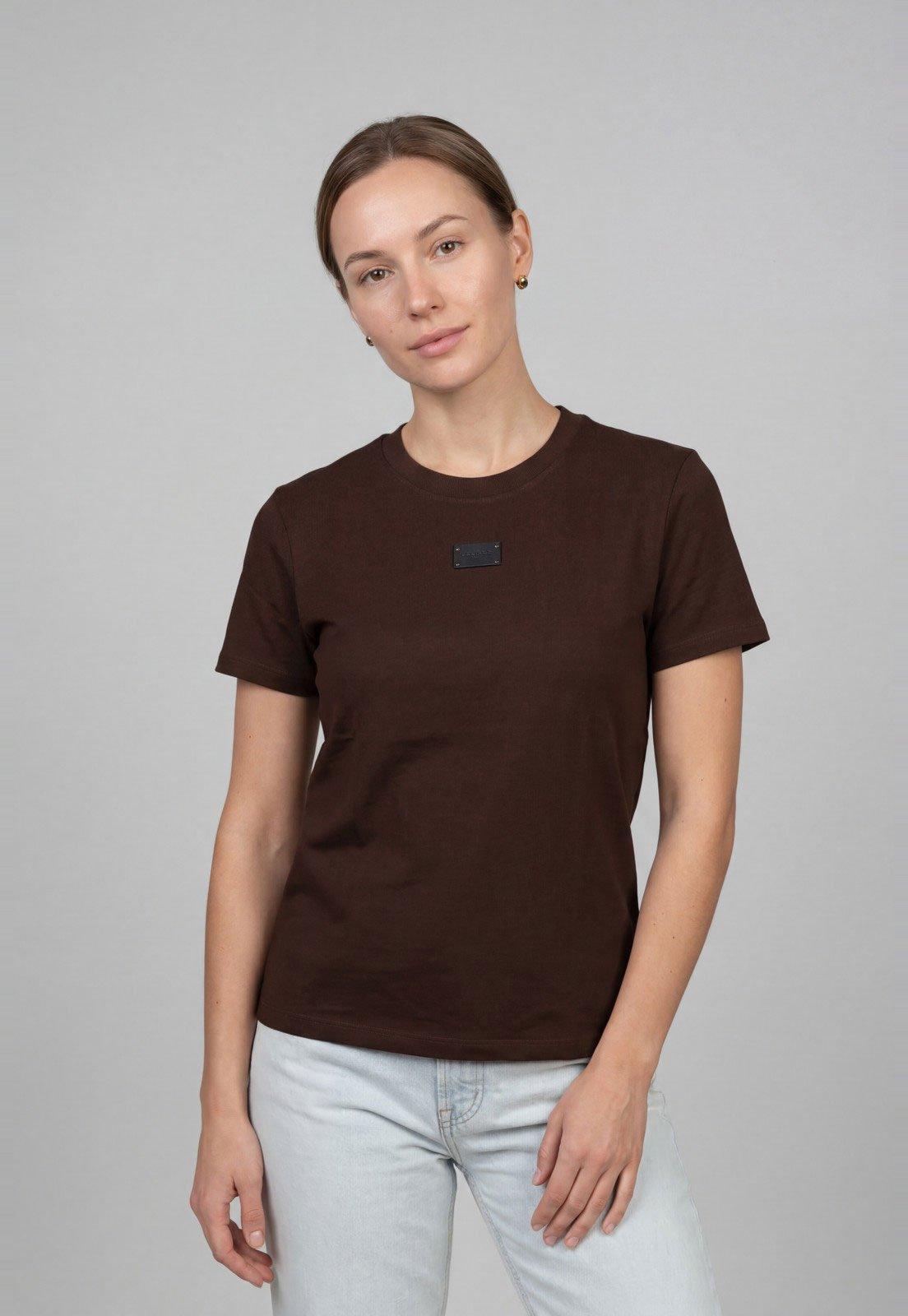 Camiseta Feminina Lança Perfume Marrom