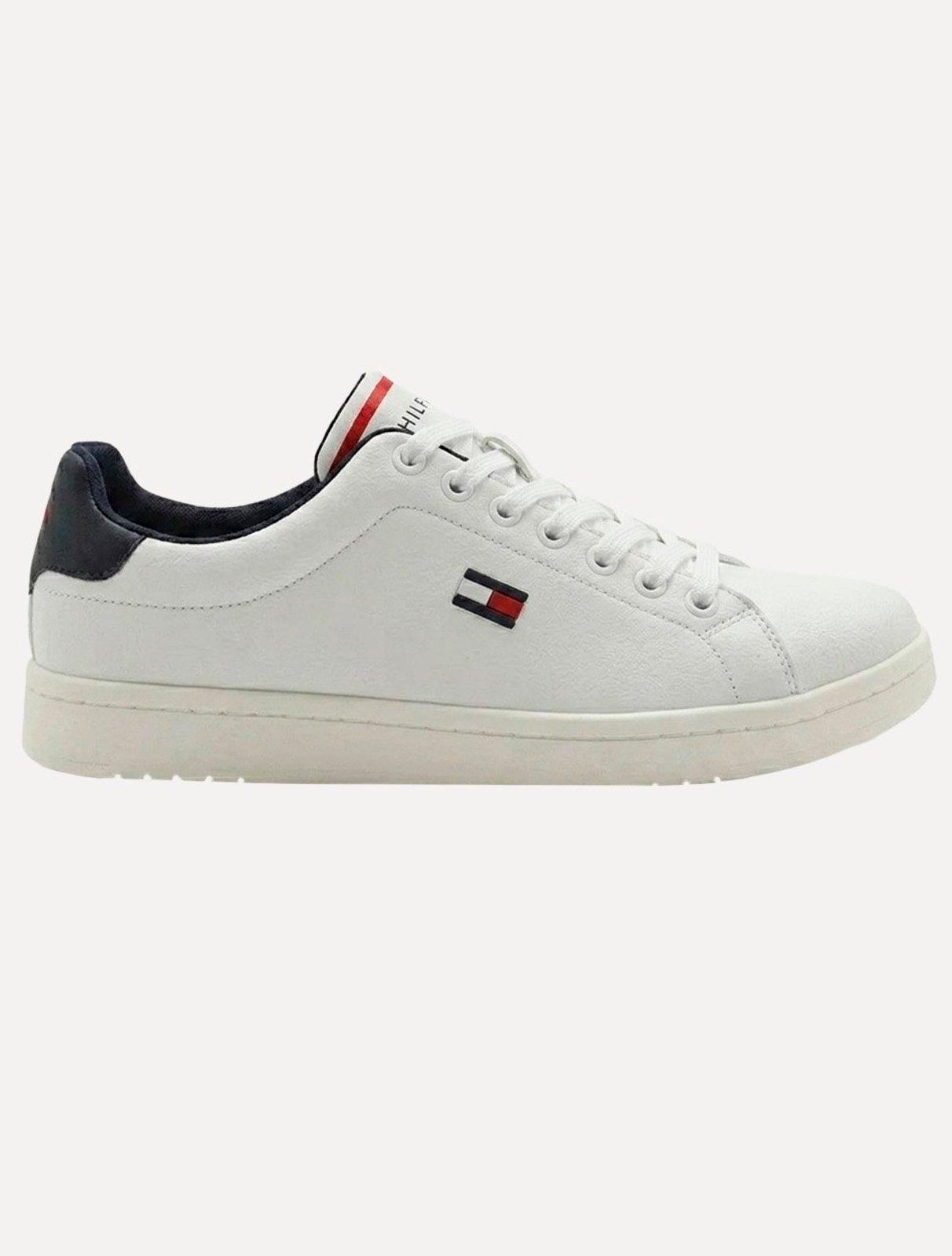 Tênis Tommy Hilfiger Masculino Flag Low Cut-Lace Up Branco