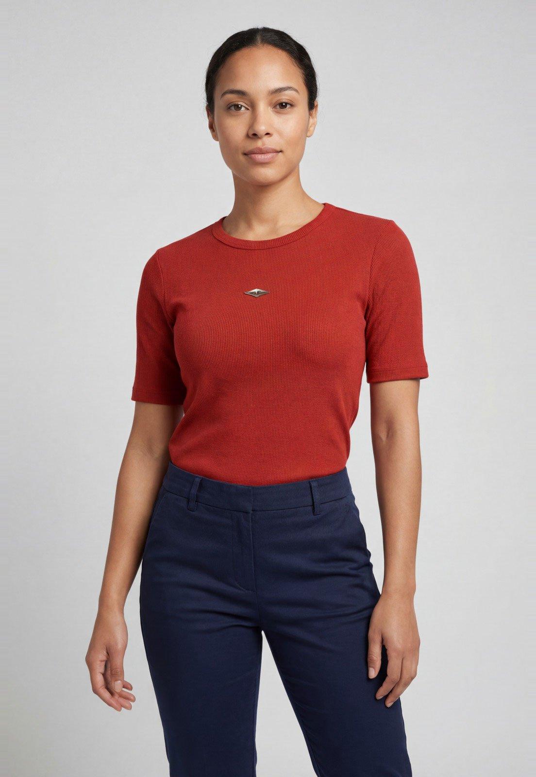 Blusa Feminina Colcci Decote Redondo Vermelha