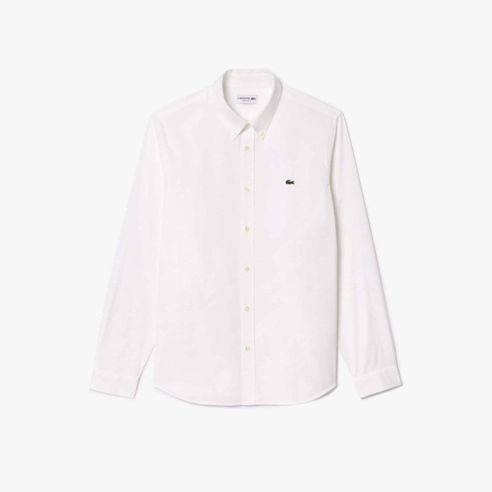 Camisa Regular Fit em Algodão Branco